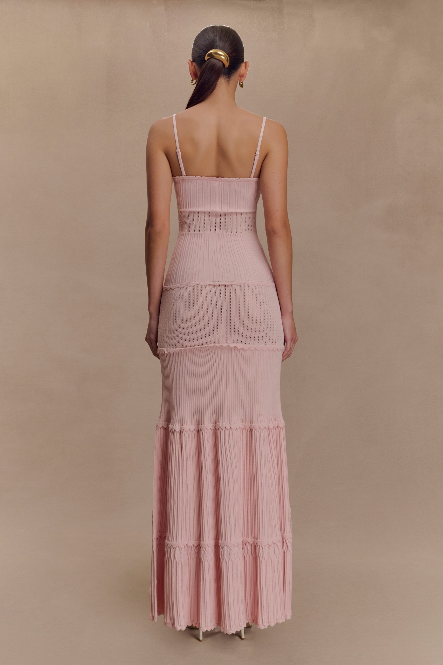 Finley Pointelle Knit Maxi Dress - Baby Pink - Image 2