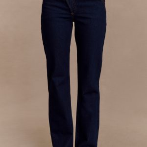 Remington V Front Straight Leg Jeans - Indigo Blue
