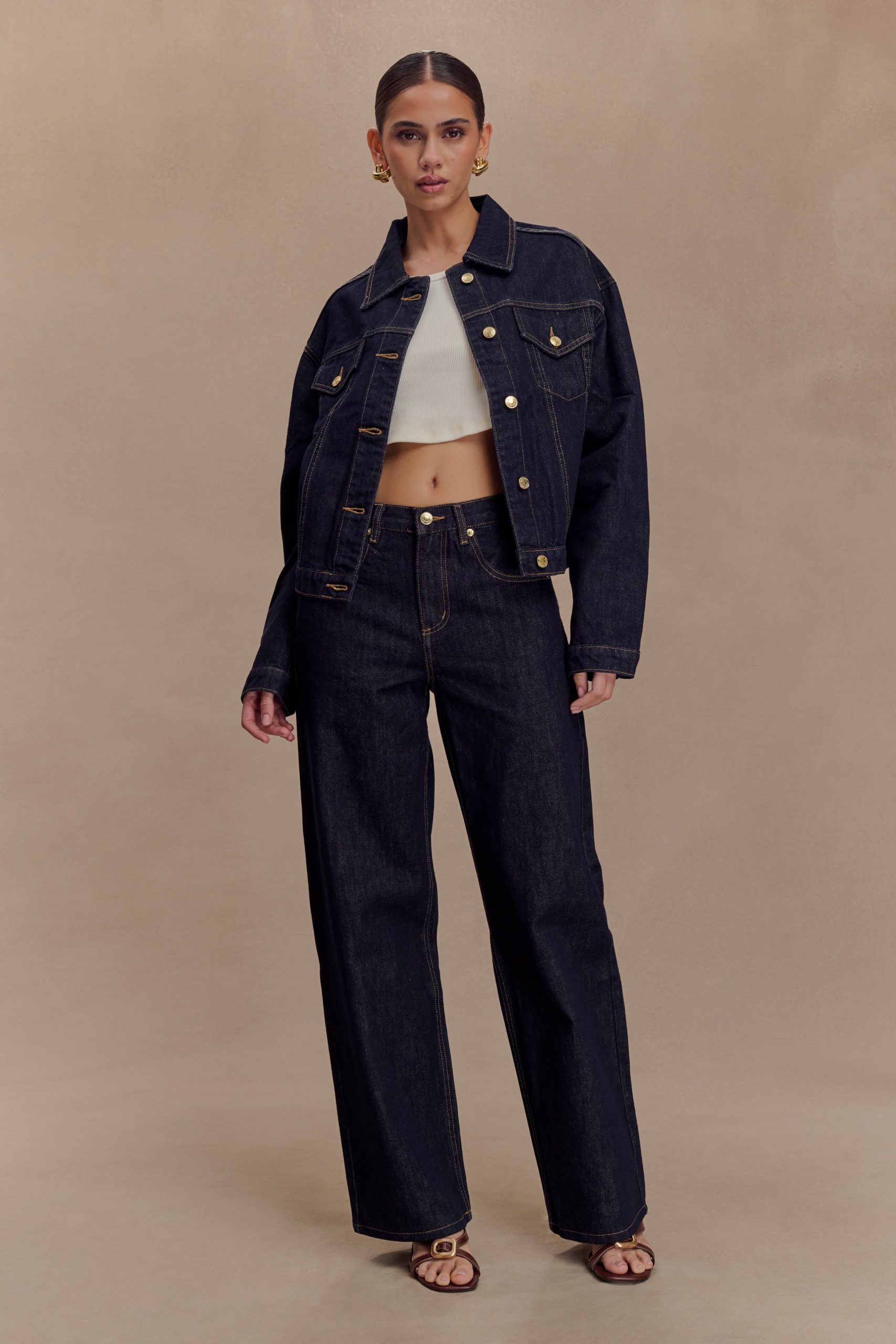 Mannon Mid Rise Denim Jeans - Washed Indigo Blue - Image 5