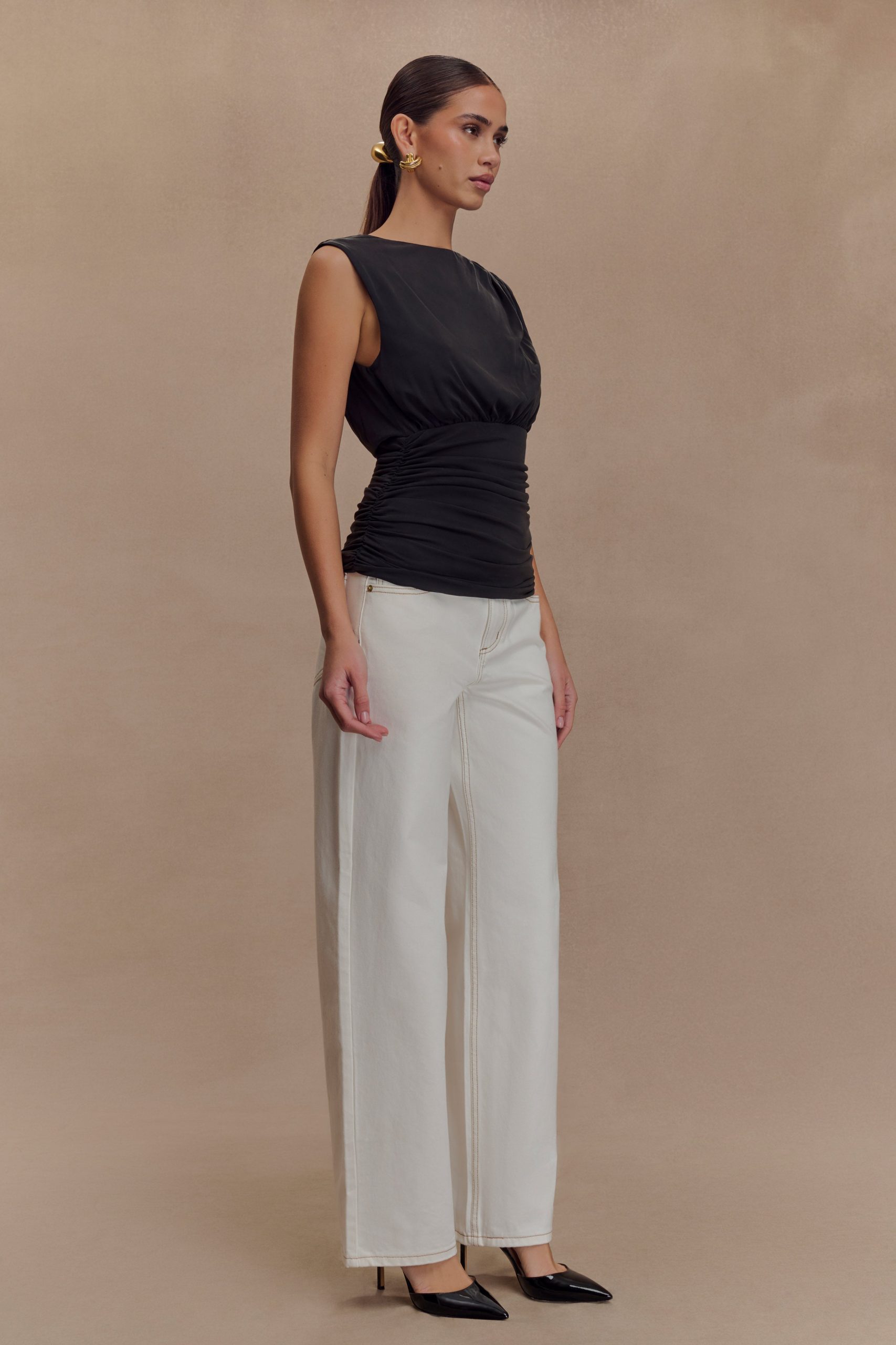 Anthony Short Sleeve Top - Black - Image 4