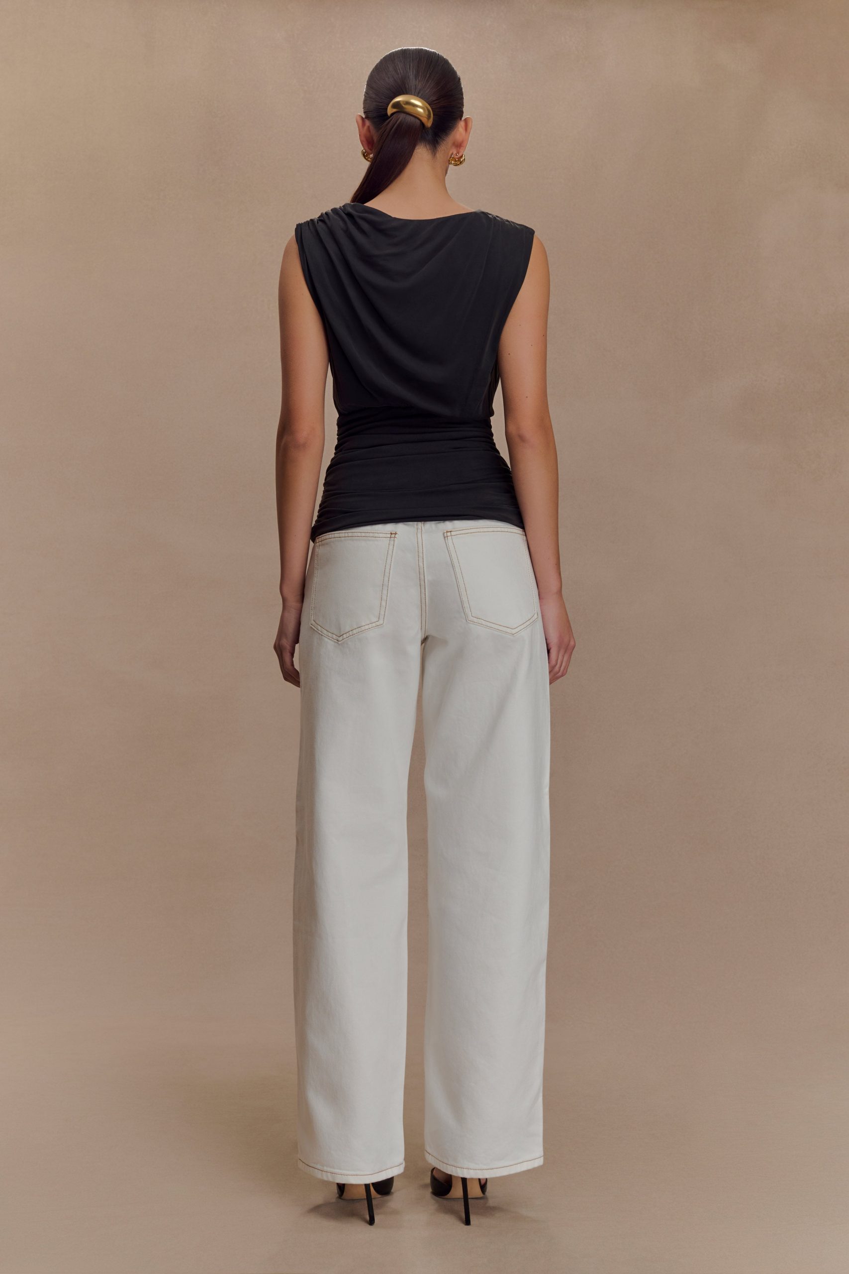 Anthony Short Sleeve Top - Black - Image 5