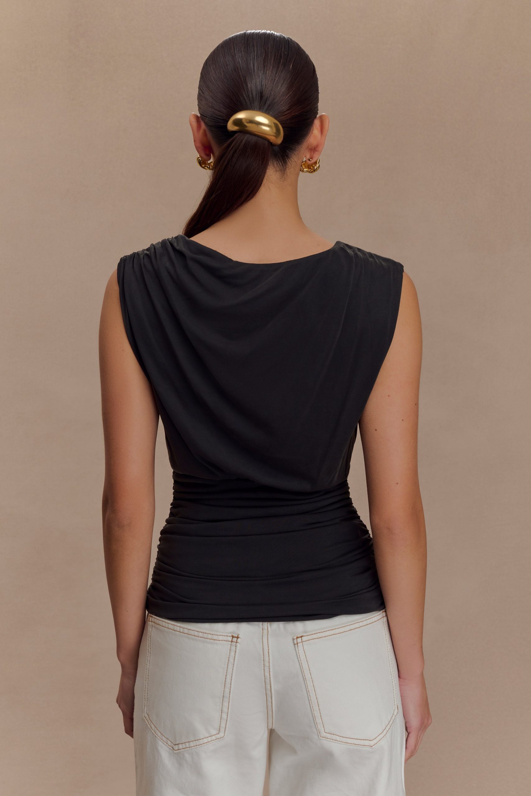 Anthony Short Sleeve Top - Black - Image 2