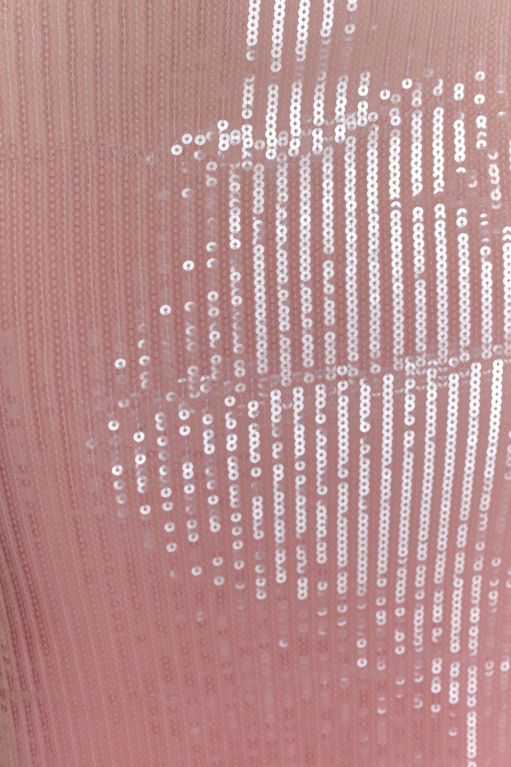 Miranda Strapless Sequin Maxi Dress - Ombre Pink - Image 7