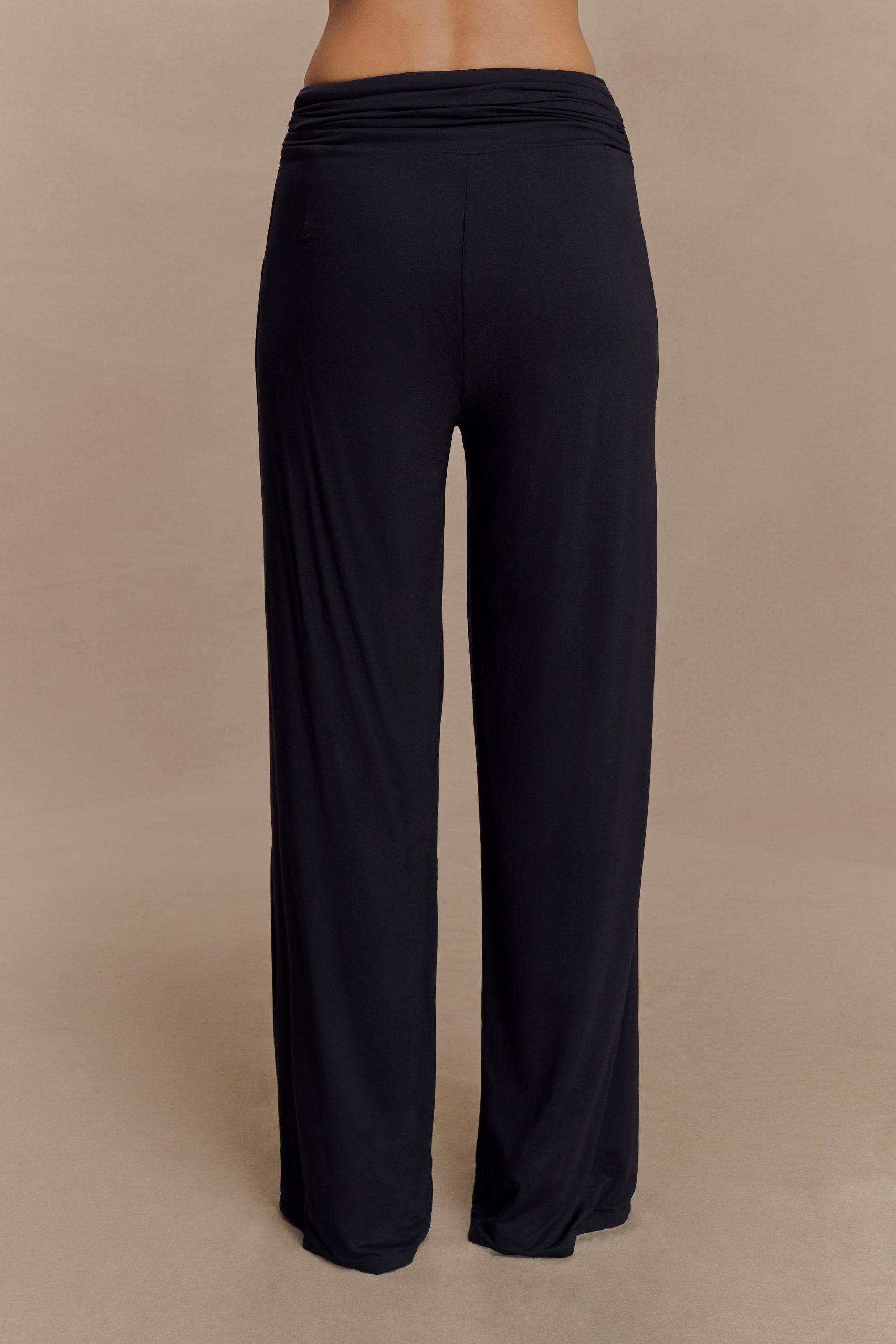 Ramona Modal Straight Leg Pant - Black - Image 5