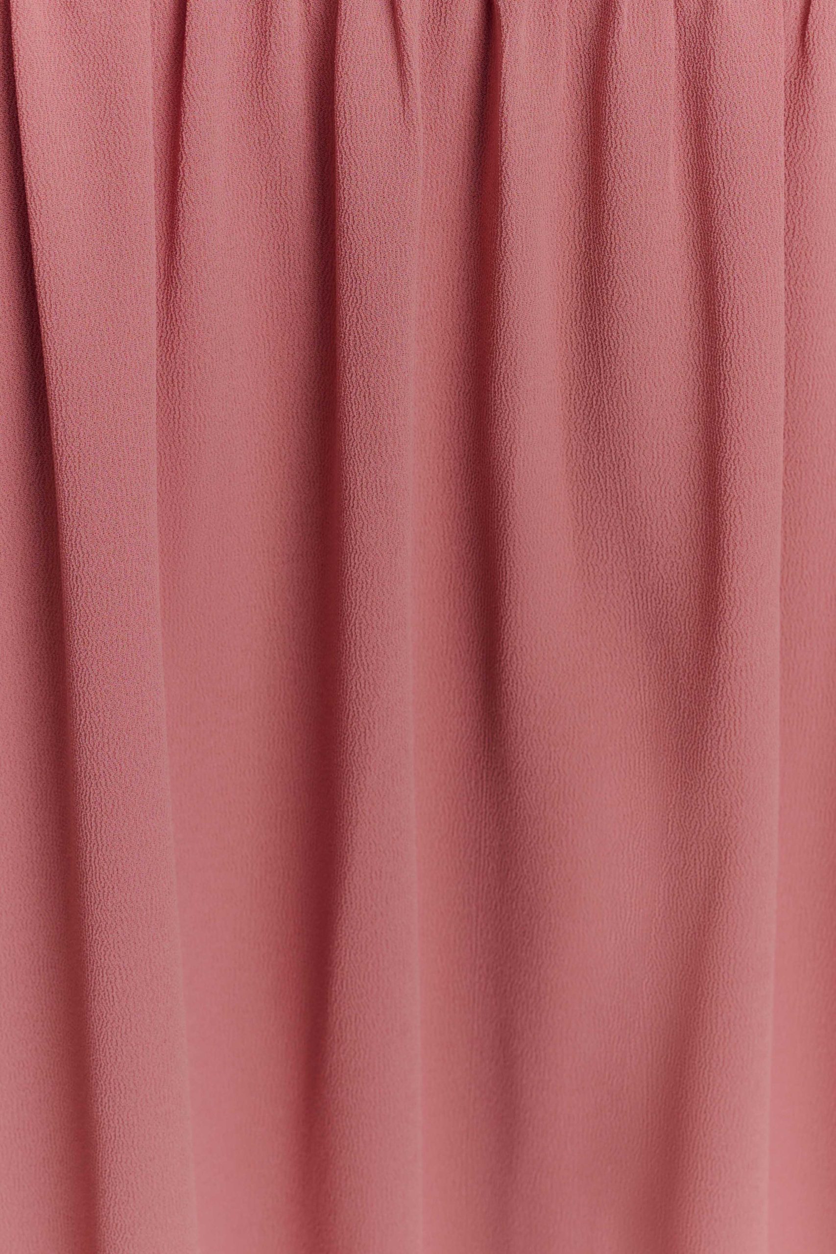 Georgina Chiffon Midi Dress - Burnt Rose - Image 12
