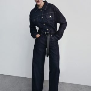 Mannon Mid Rise Denim Jeans - Washed Indigo Blue