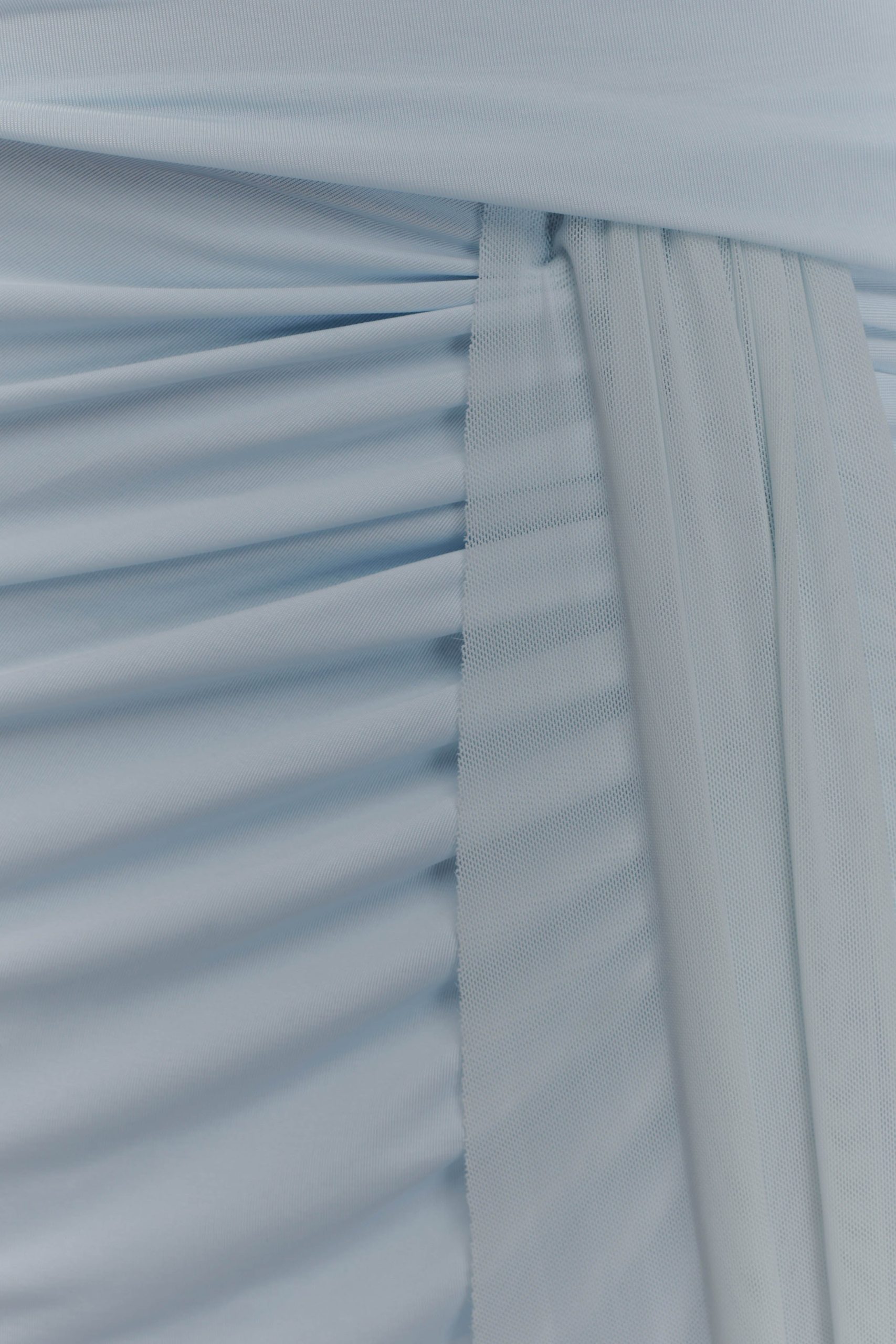 Calandra Slinky Maxi Skirt - Pale Blue - Image 5