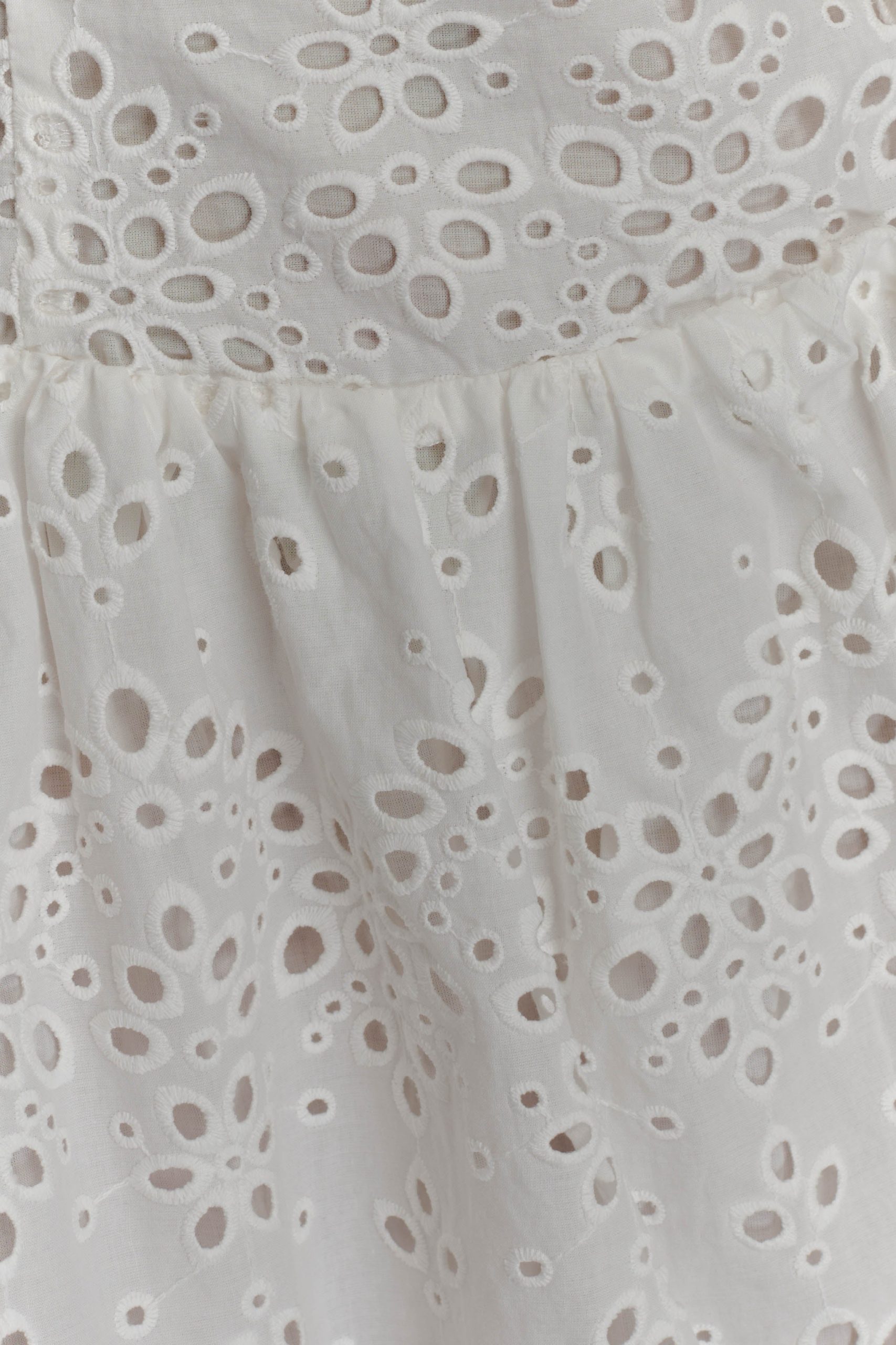 Carlina Broderie Mini Dress - White - Image 7