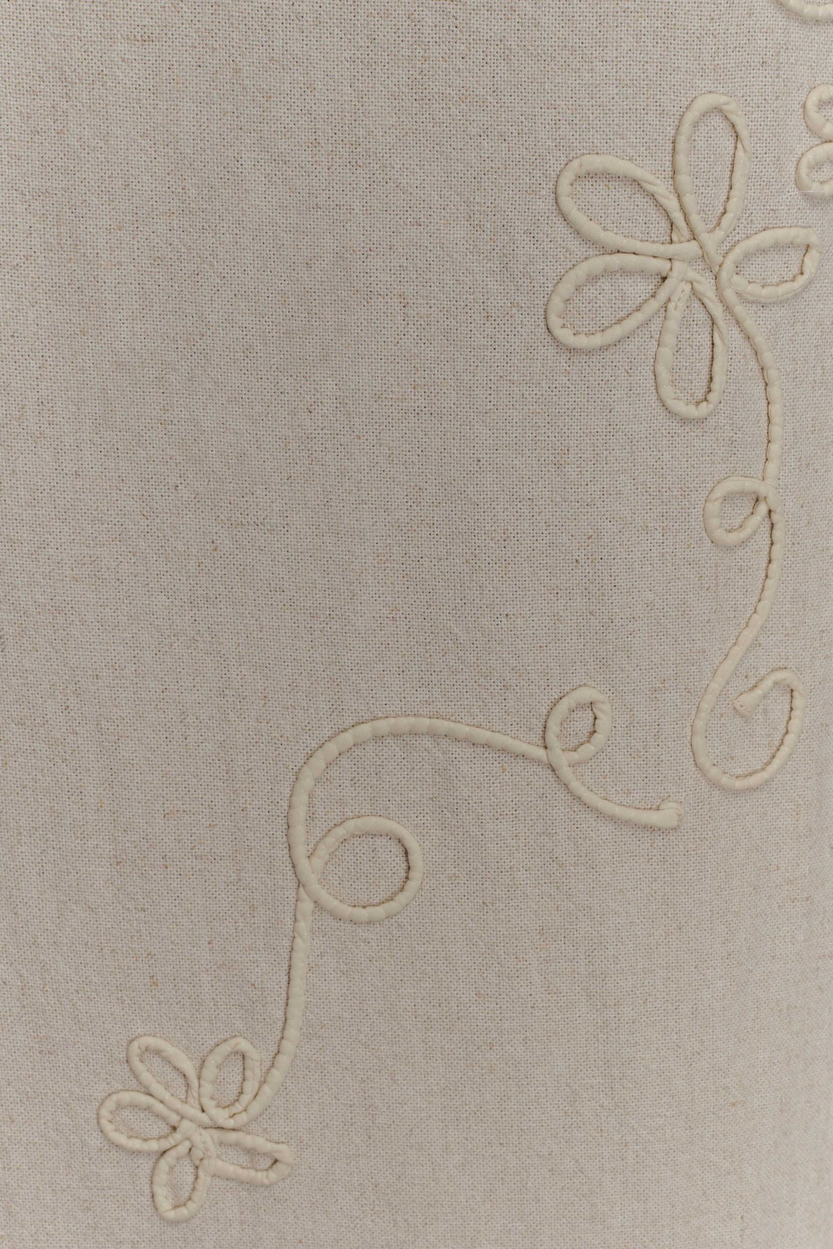 Casey Linen Embroidered Maxi Skirt - Natural - Image 6