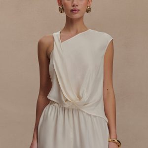 Violeta Asymmetric Top - Ivory