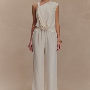 Violeta Straight Leg Pant - Ivory