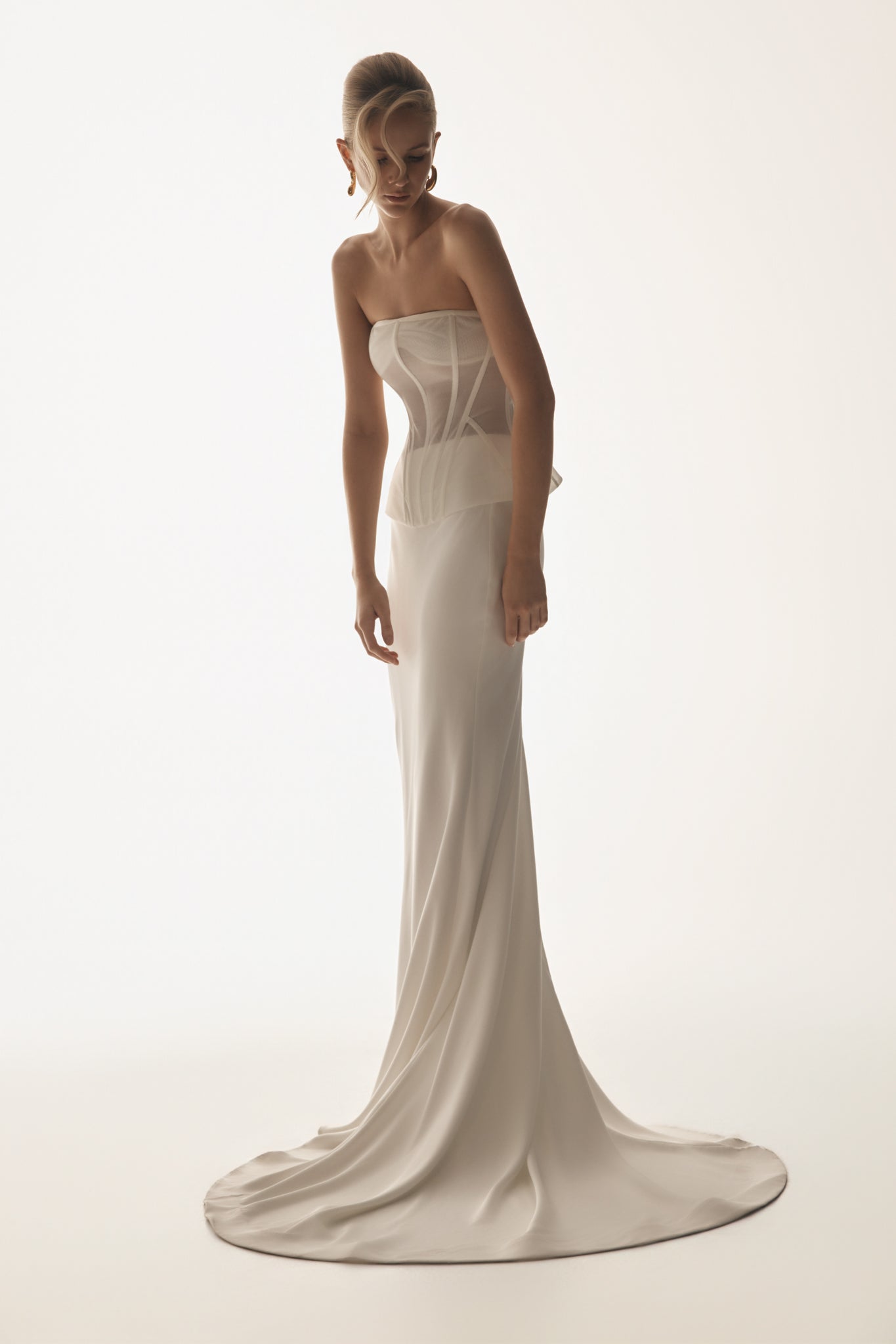 Zoe Structured Corset - White - Image 3