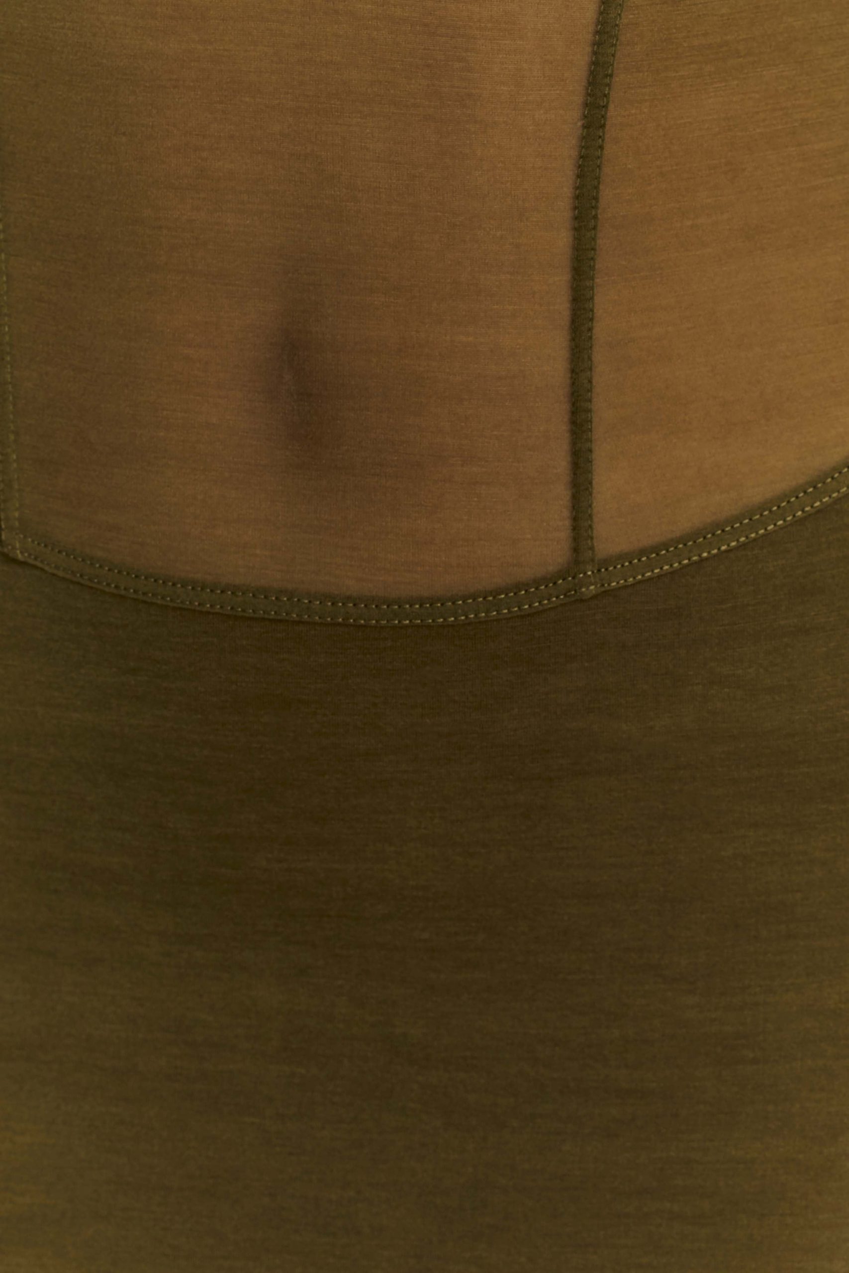 Maryk Mesh Mini Dress - Khaki - Image 4