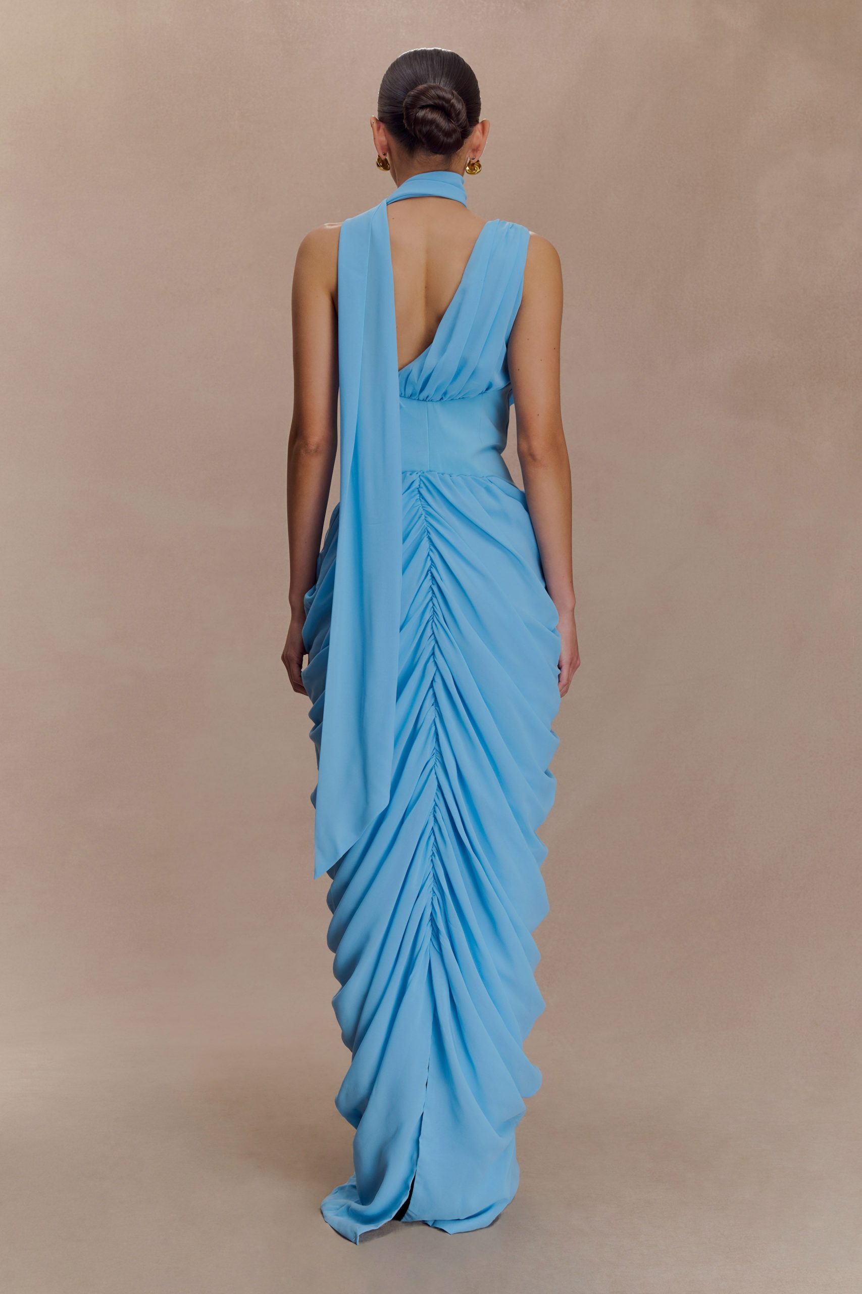 Alex Chiffon Maxi Dress - Blue - Image 4