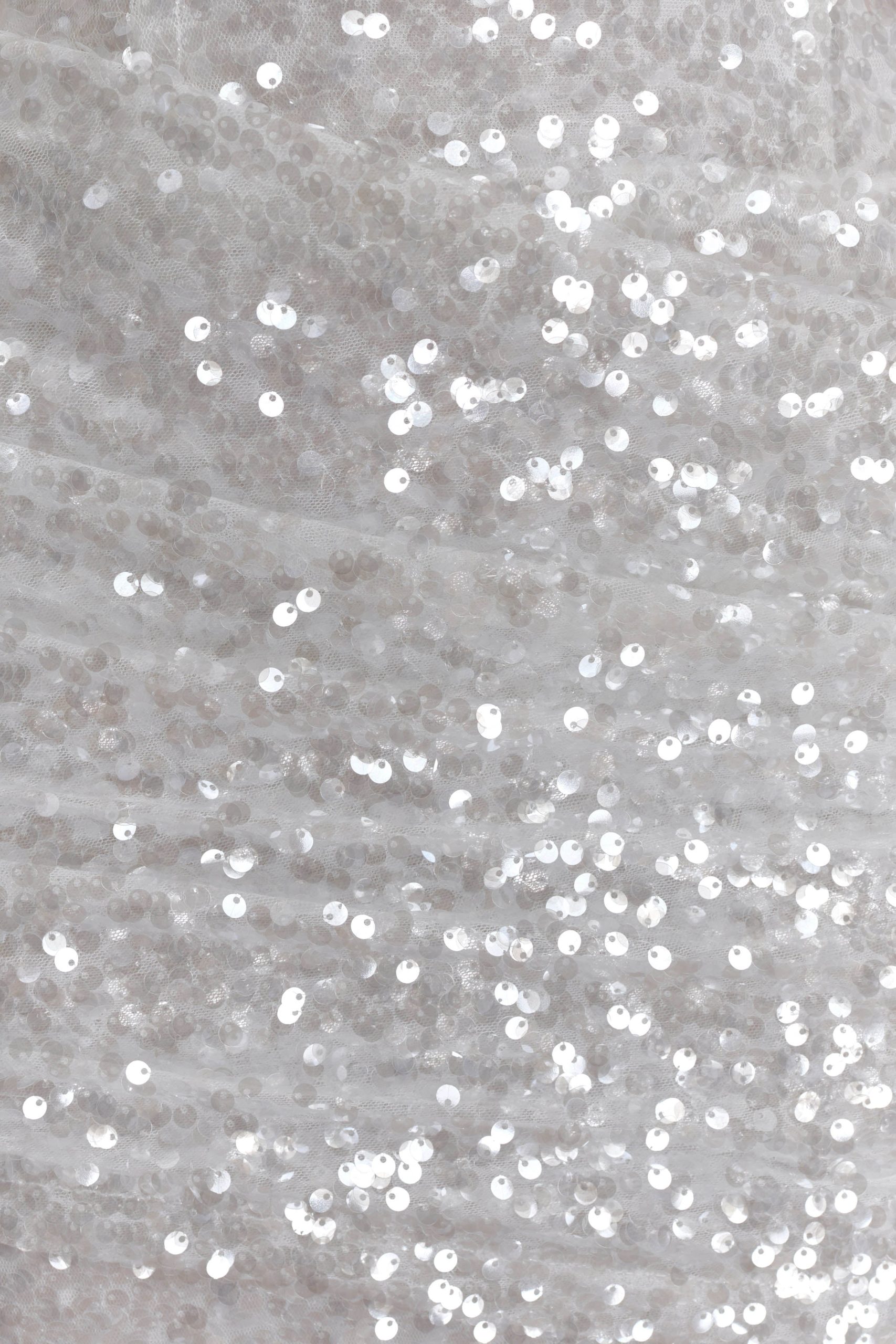Nala Strapless Sequin Maxi Dress - Ivory - Image 8