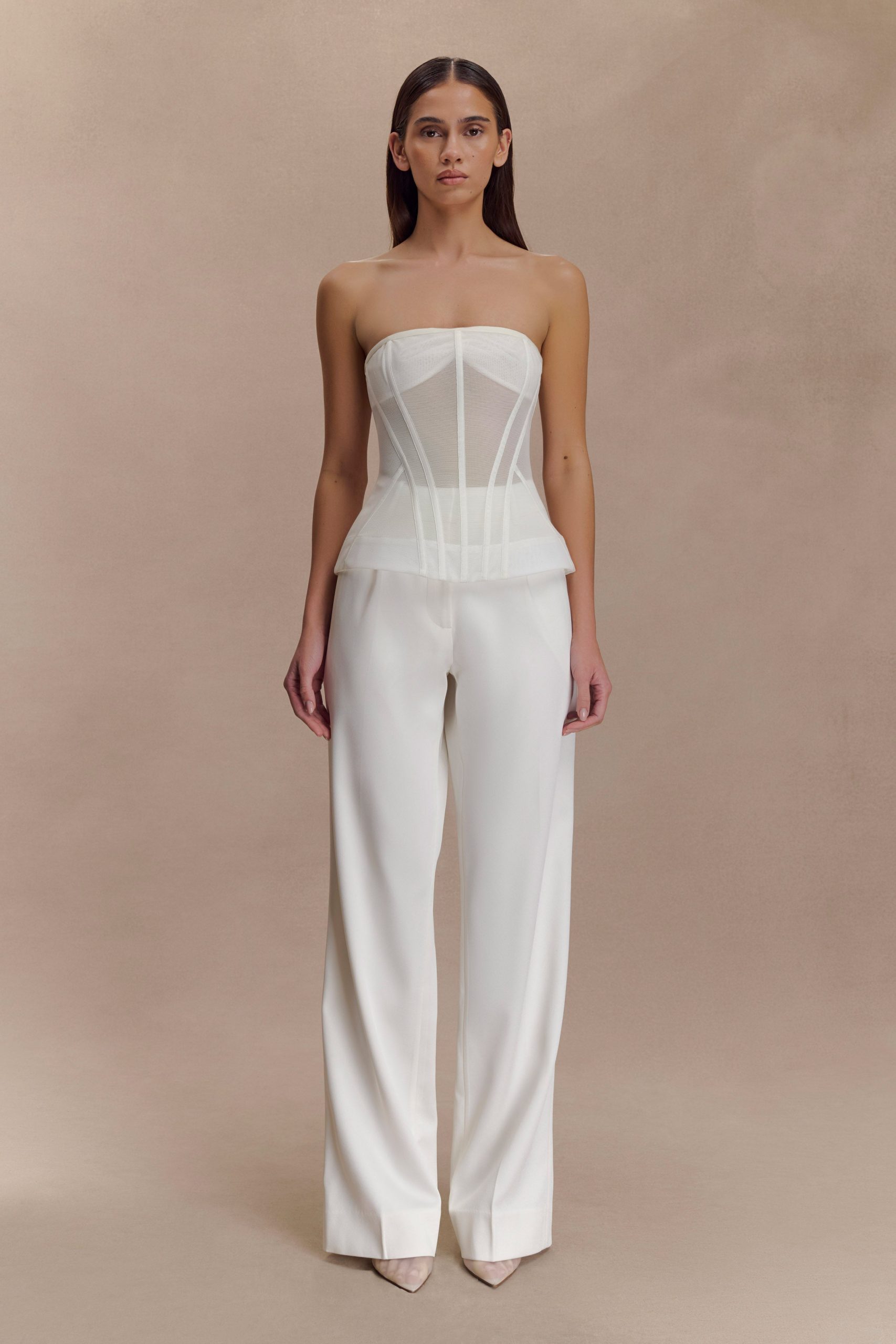 Zoe Structured Corset - White - Image 9