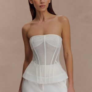 Zoe Structured Corset - White