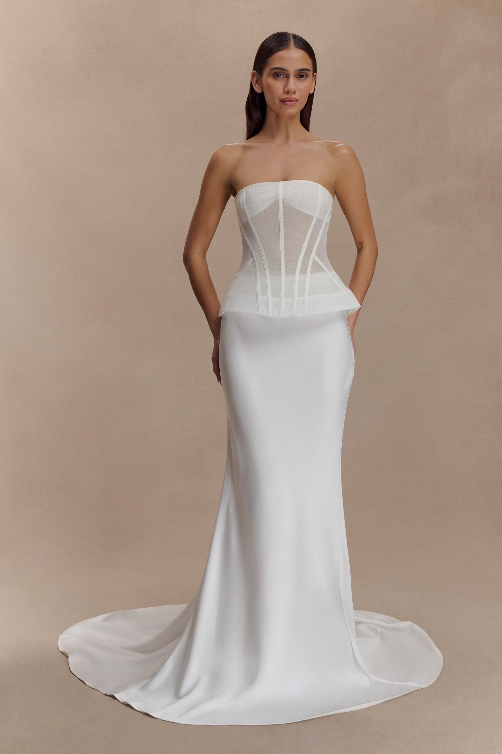 Zoe Structured Corset - White - Image 2
