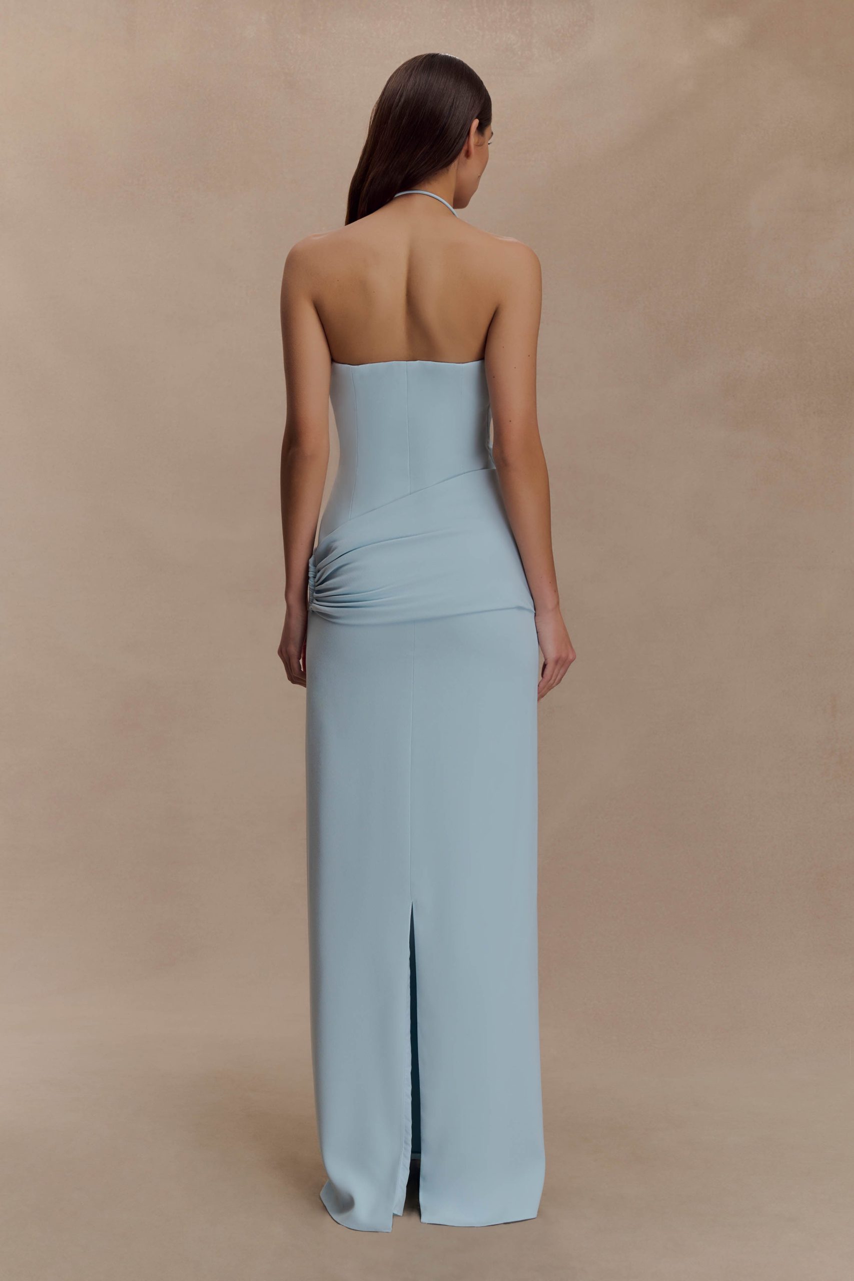 Lalia Teardrop Maxi Dress - Powder Blue - Image 5