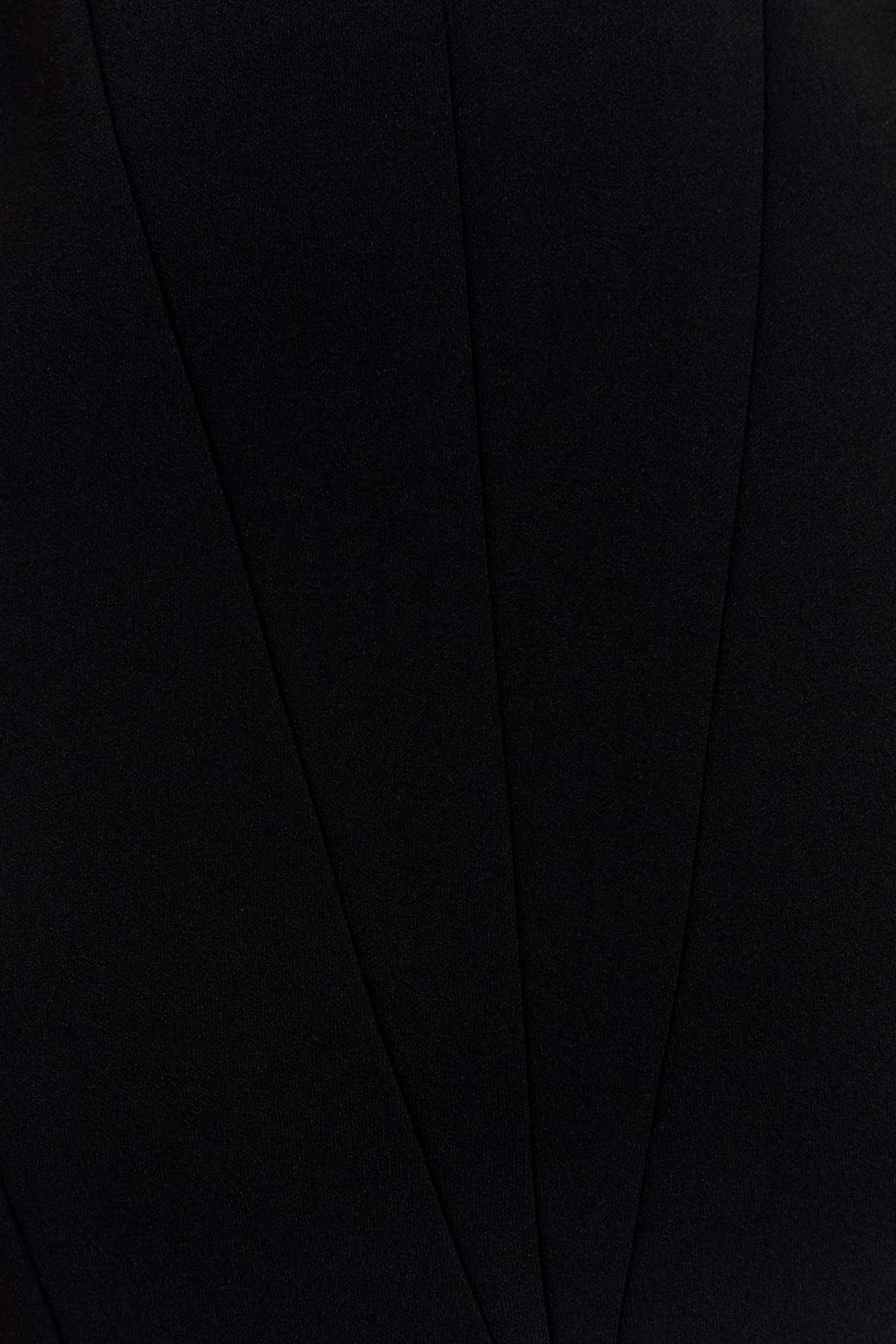 Callista Crepe A-Line Midi Dress - Black - Image 6