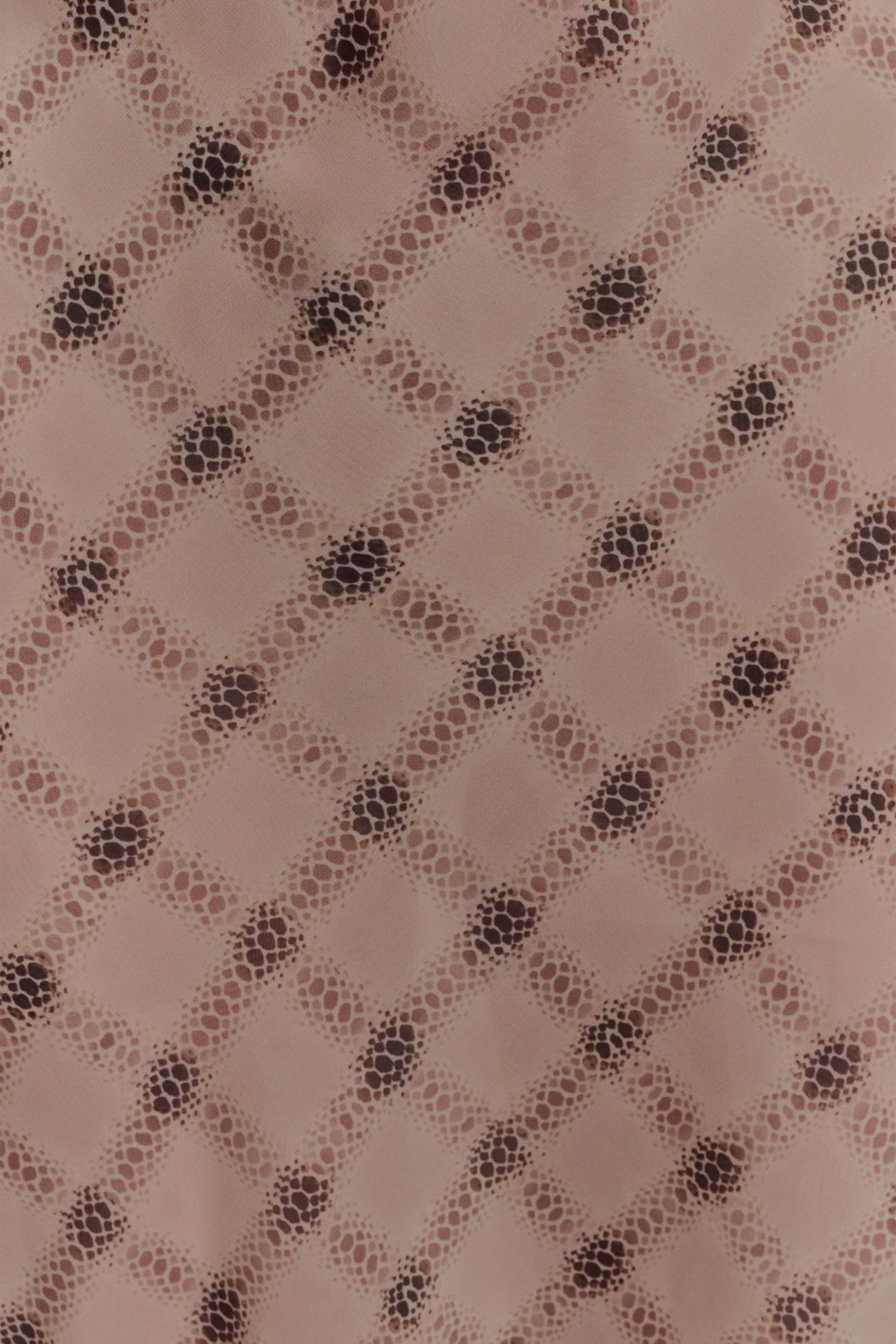 Silvana Chiffon Maxi Dress - Snake Check Print Mocha - Image 4