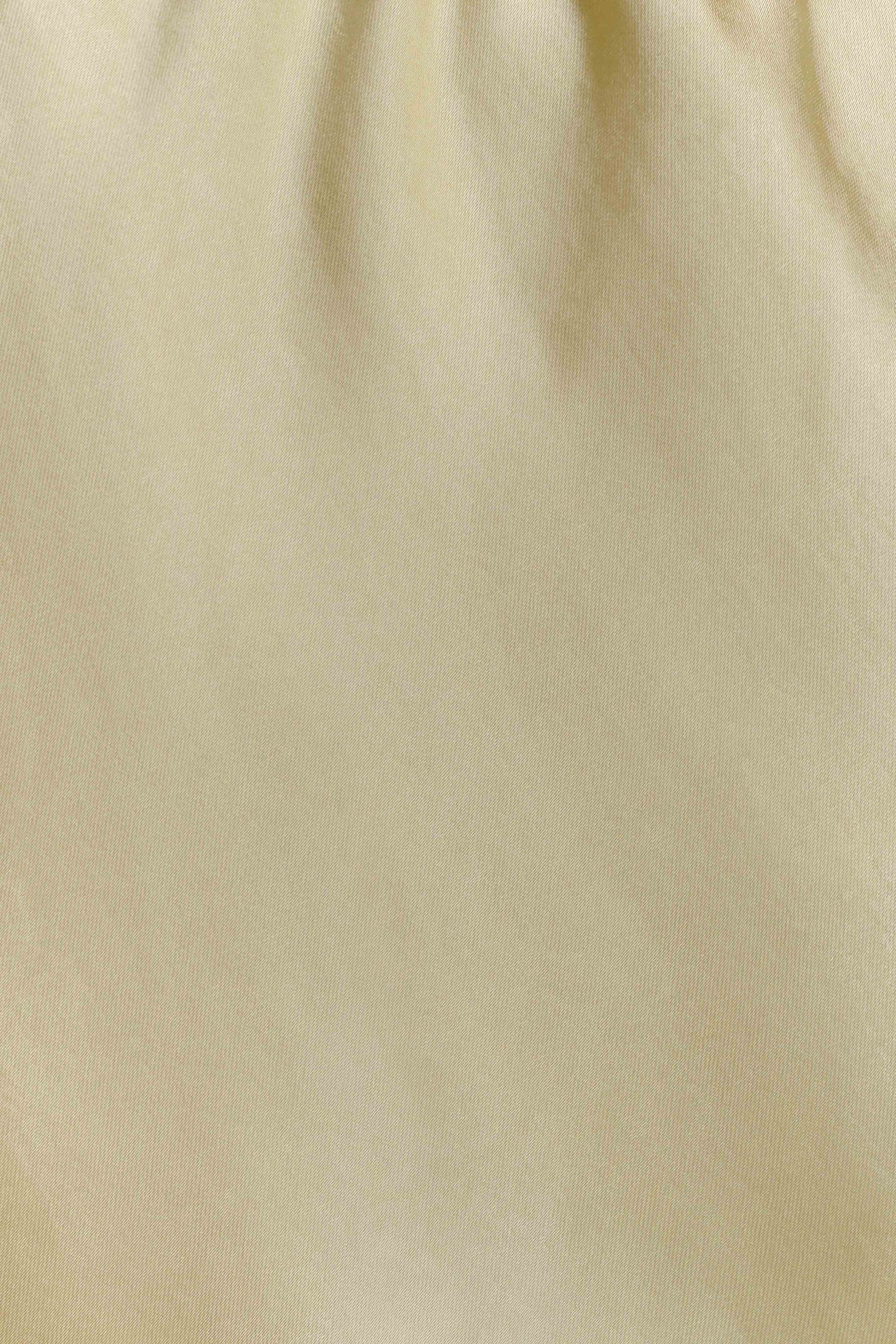 Bella Satin Halter Maxi Dress - Lemon - Image 11