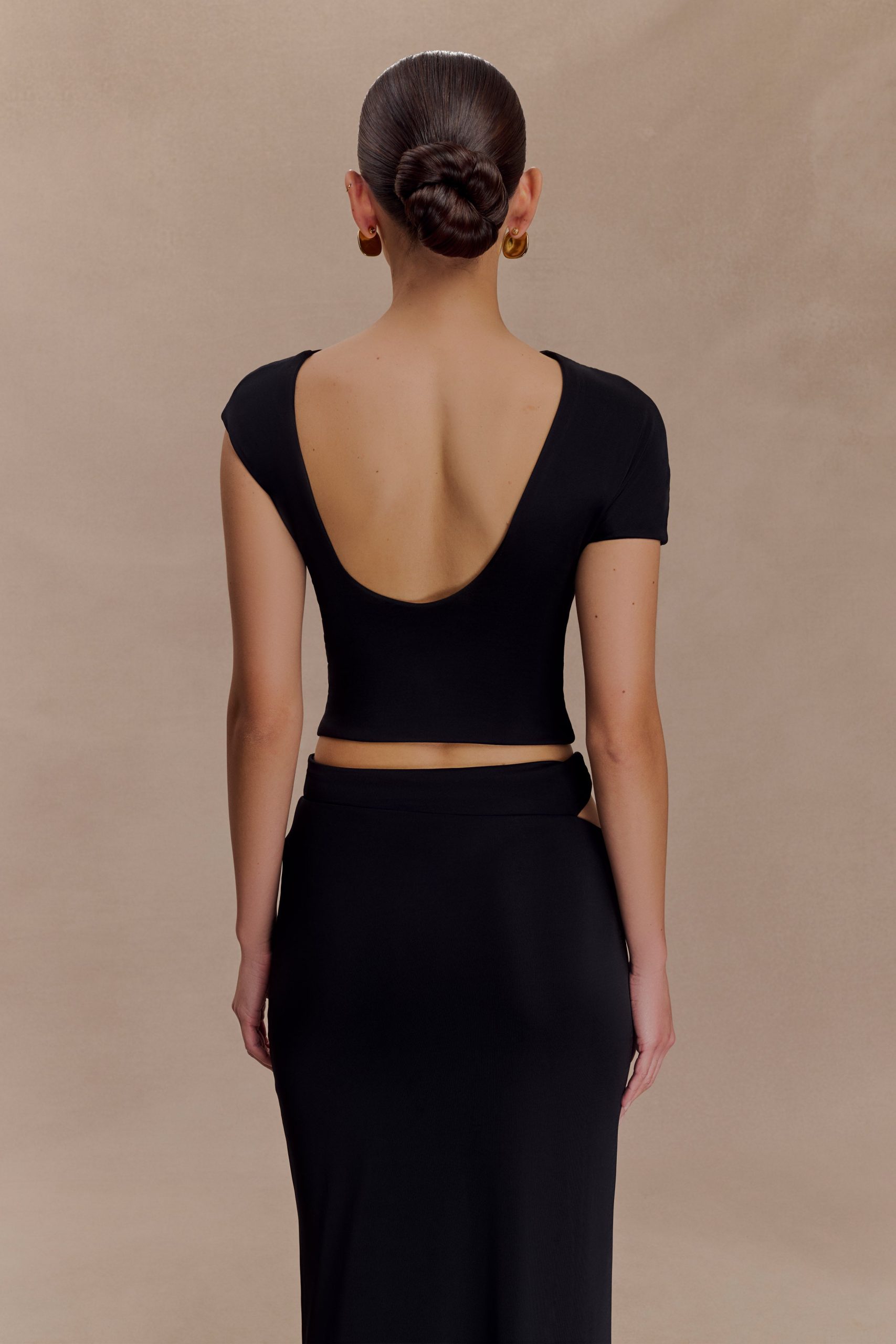 Haven Slinky Twist Top - Black - Image 3