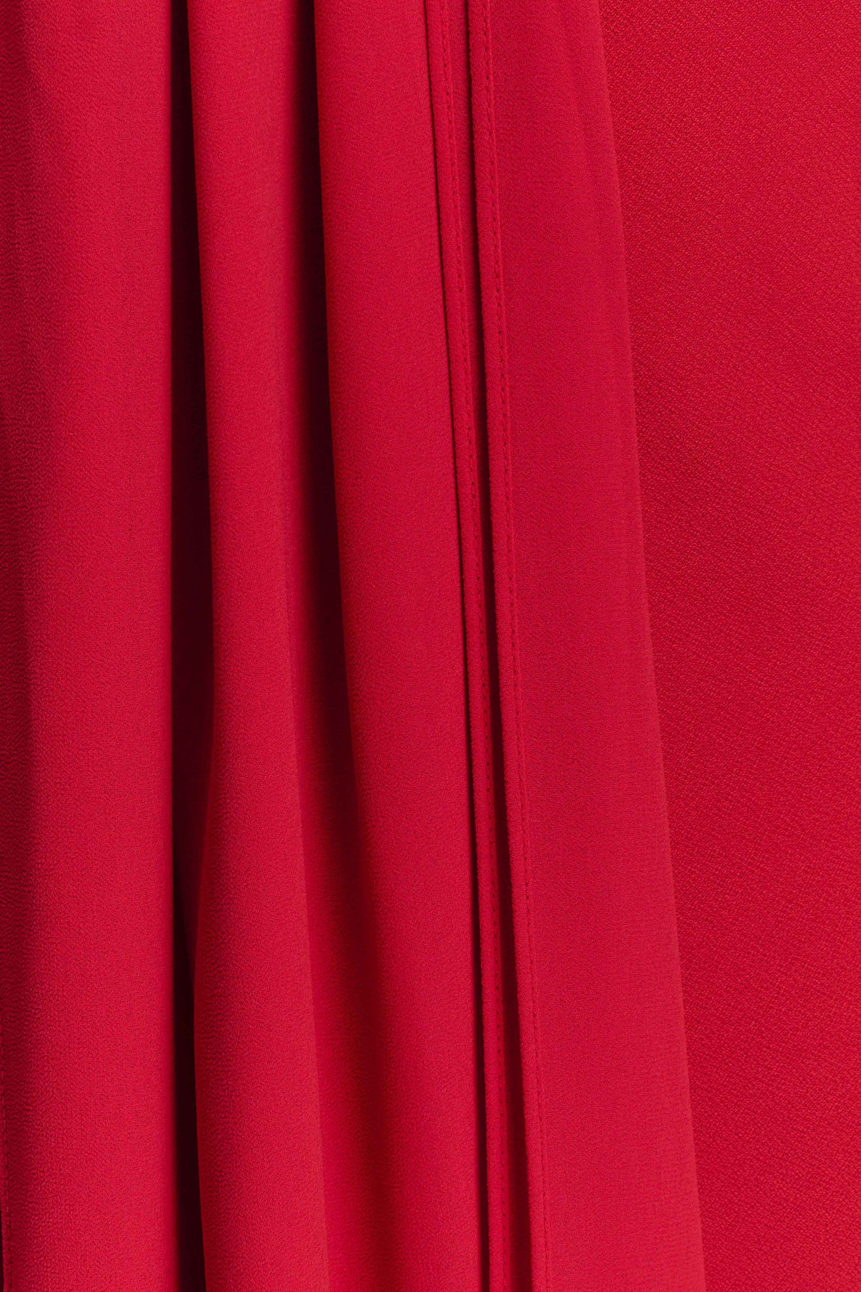Philippa Knotted Crepe Maxi Dress - Ruby - Image 9