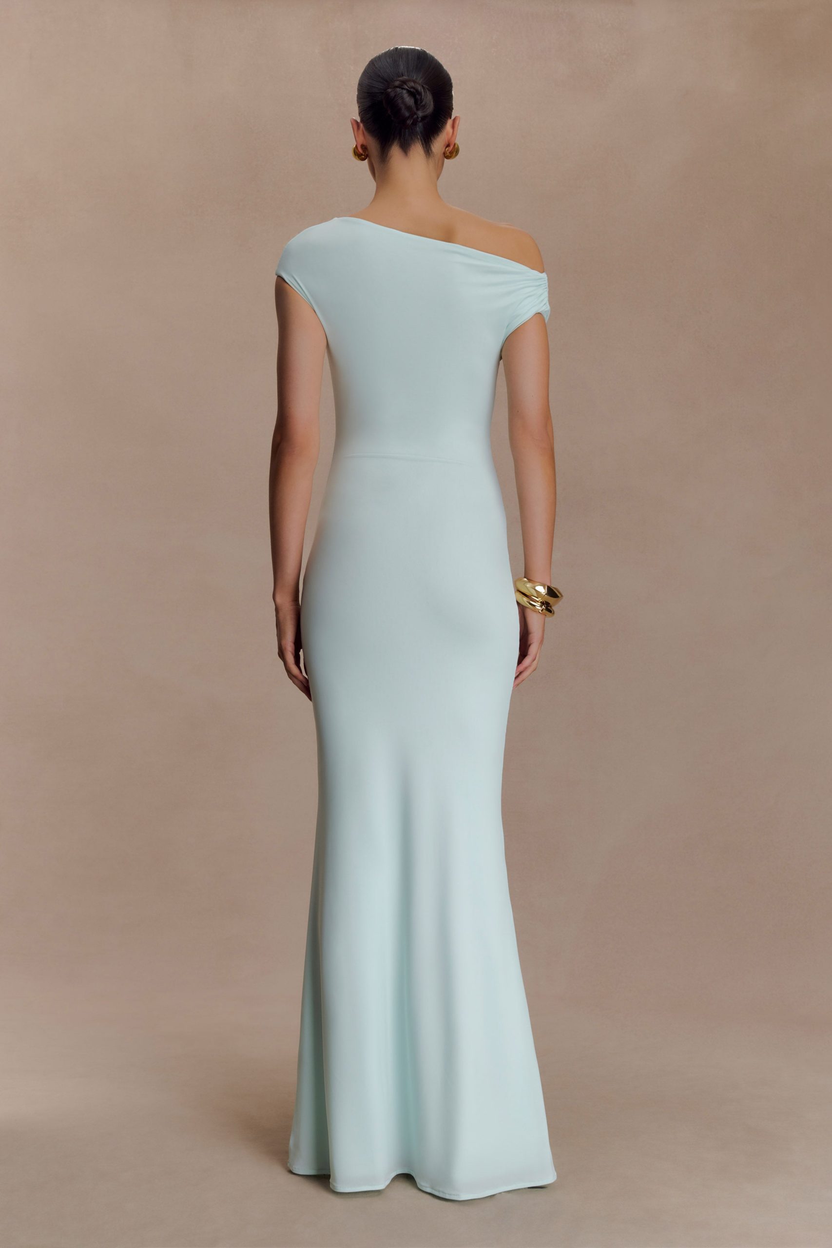 Kinsley Slinky Maxi Dress With Hardware - Lagoon - Image 2
