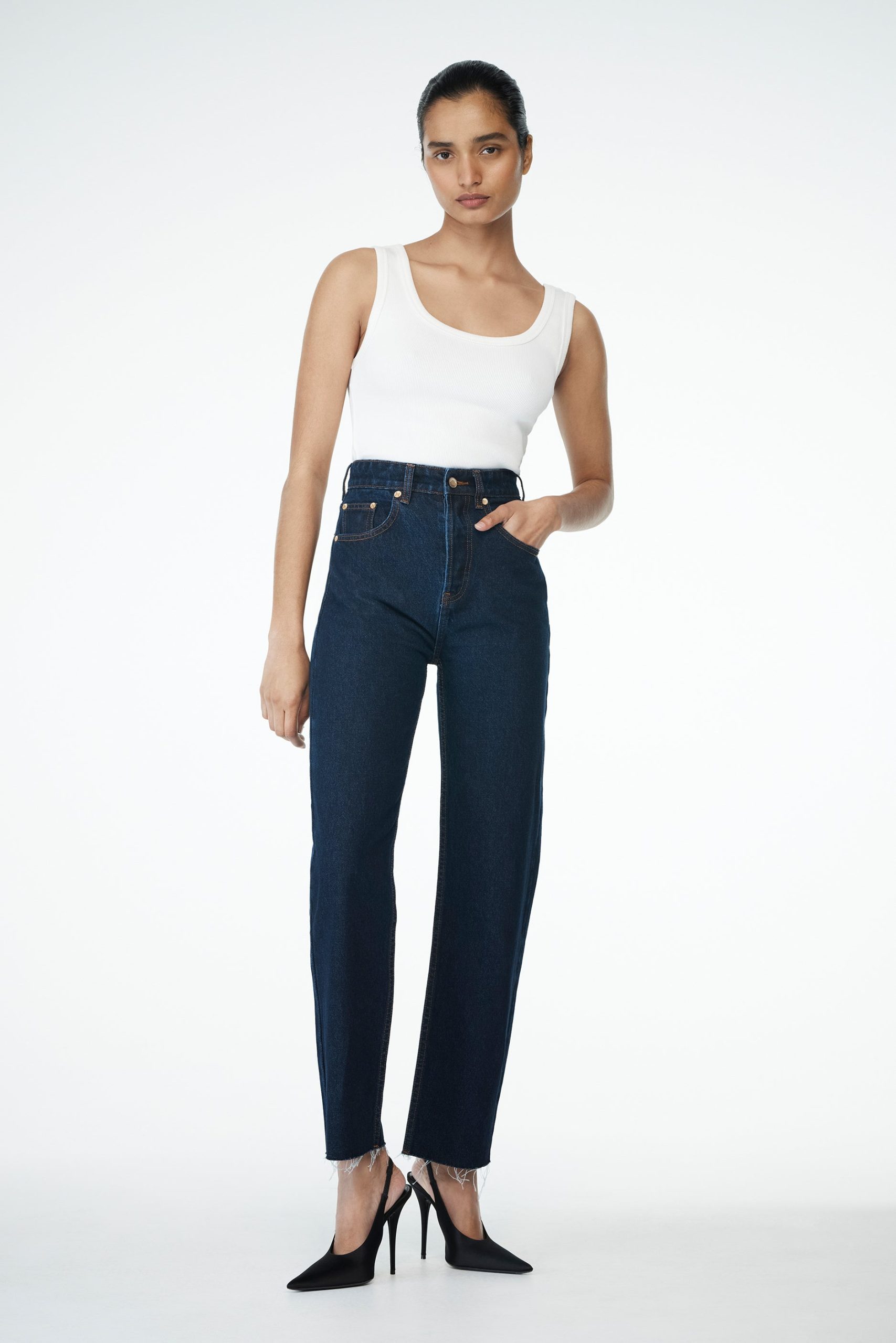 Tina Mom Jean - Indigo Blue - Image 3