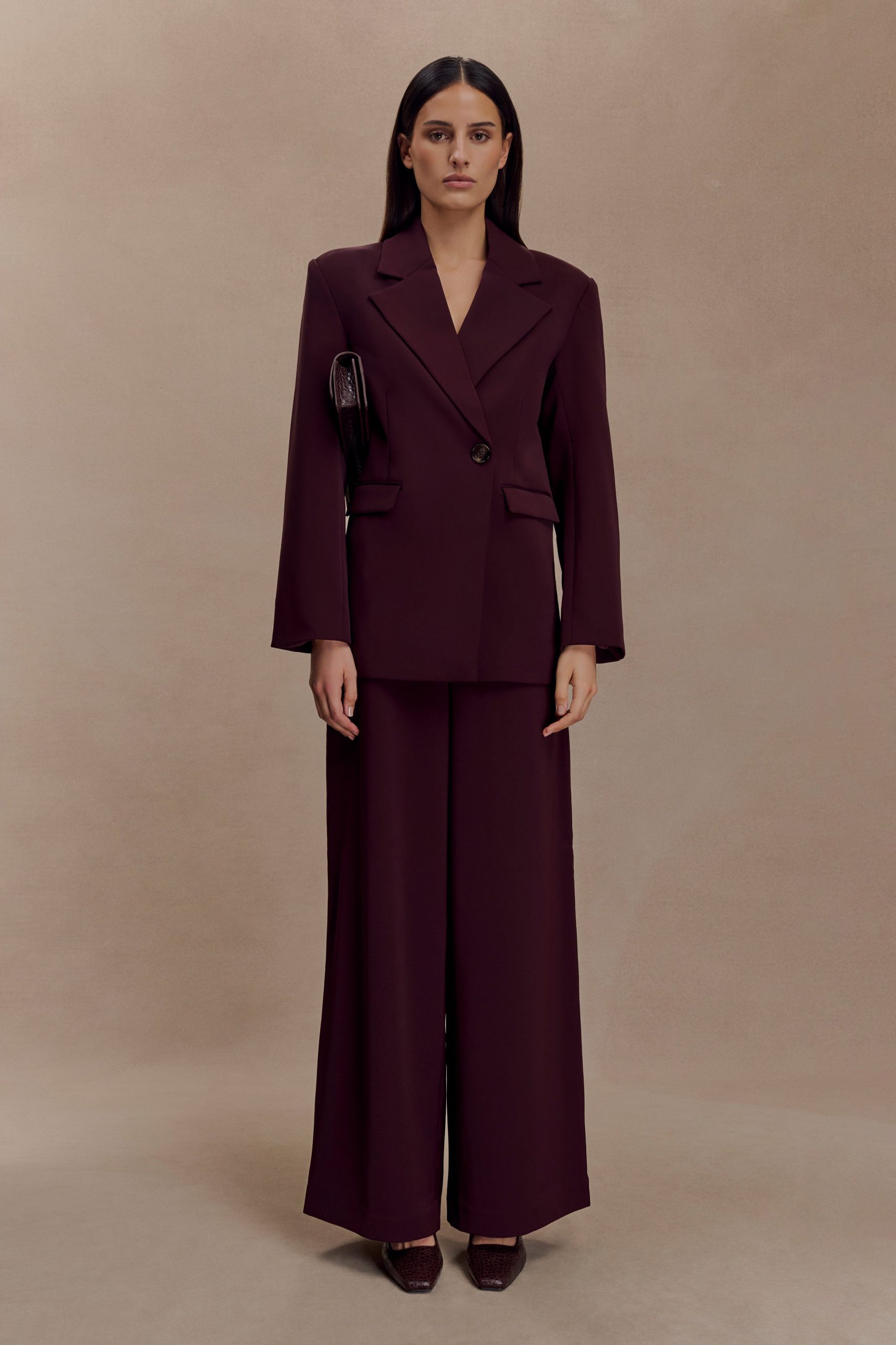 Mateo Oversized Blazer - Mahogany - Image 6