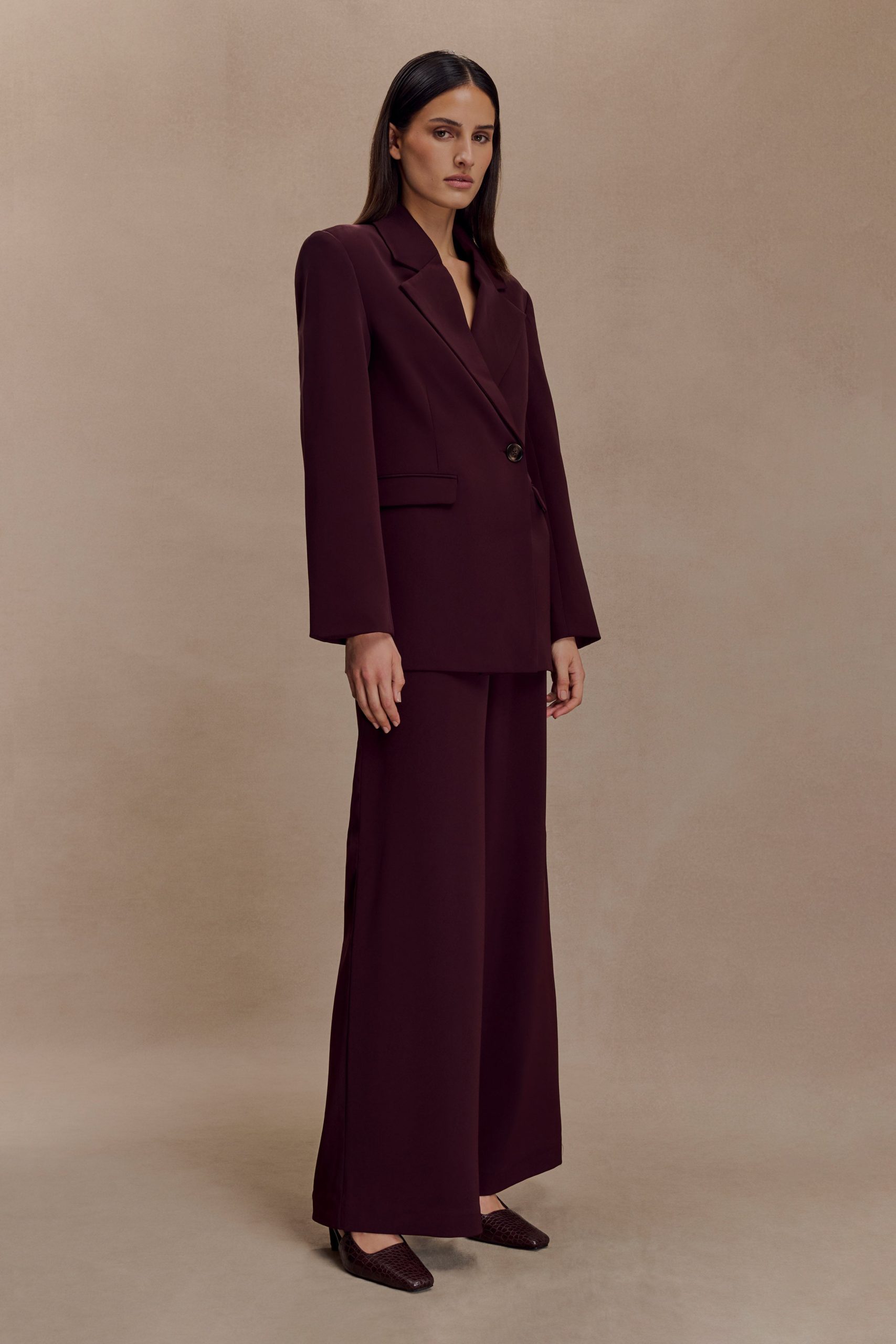 Mateo Oversized Blazer - Mahogany - Image 4