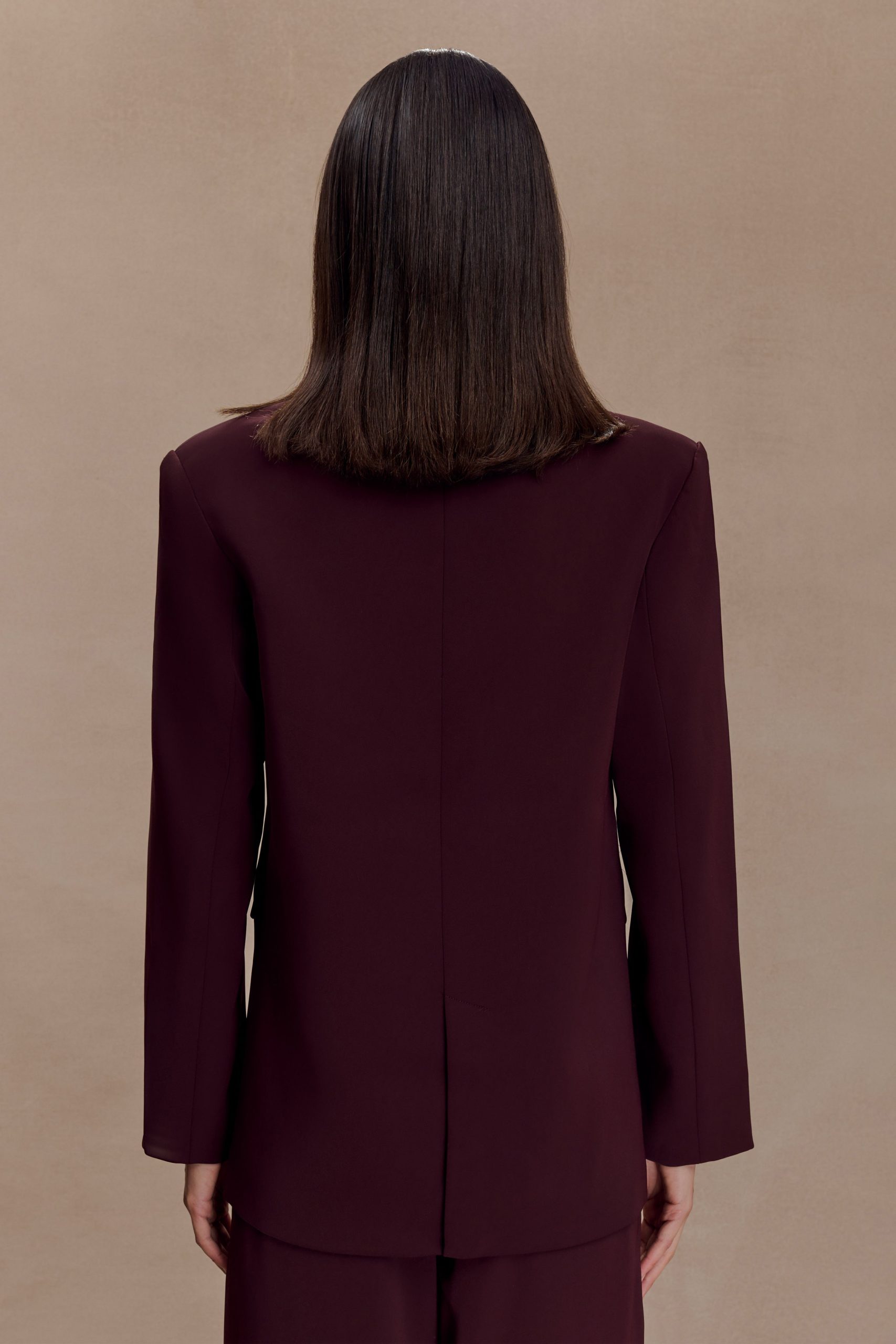 Mateo Oversized Blazer - Mahogany - Image 2