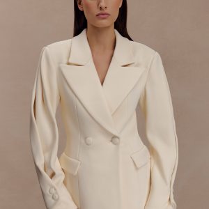Wesley Structured Blazer - Buttercream