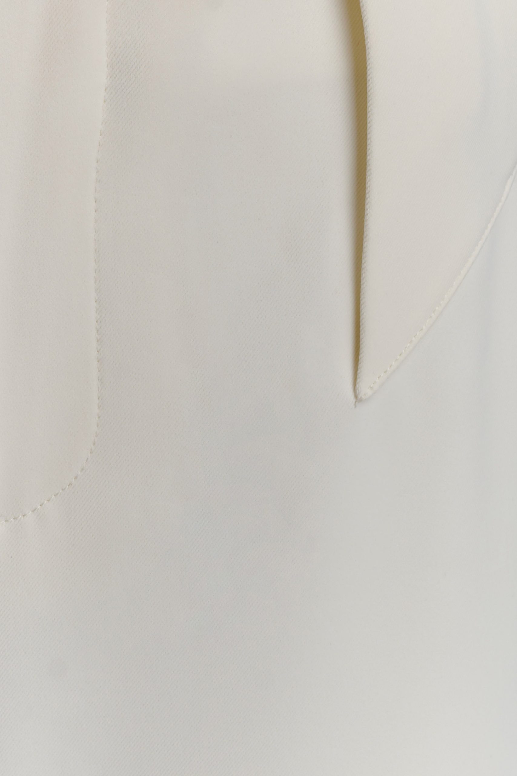 Arlo Wide Leg Suiting Trouser - Ivory - Image 9