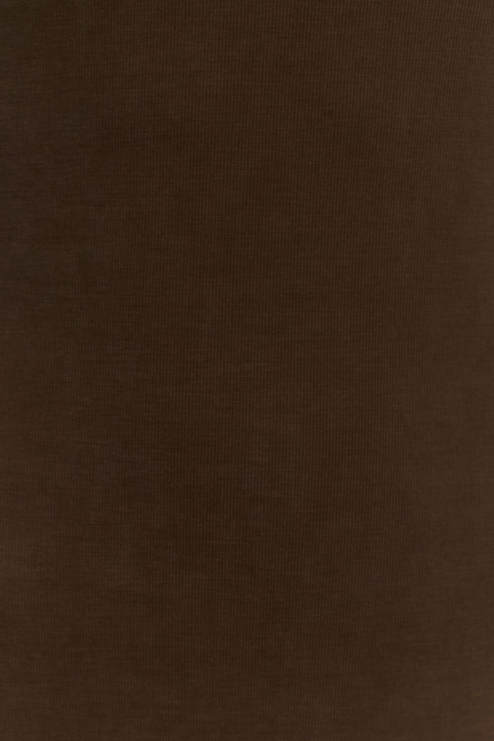 Kennedy High Neck Midi Dress - Chocolate - Image 8