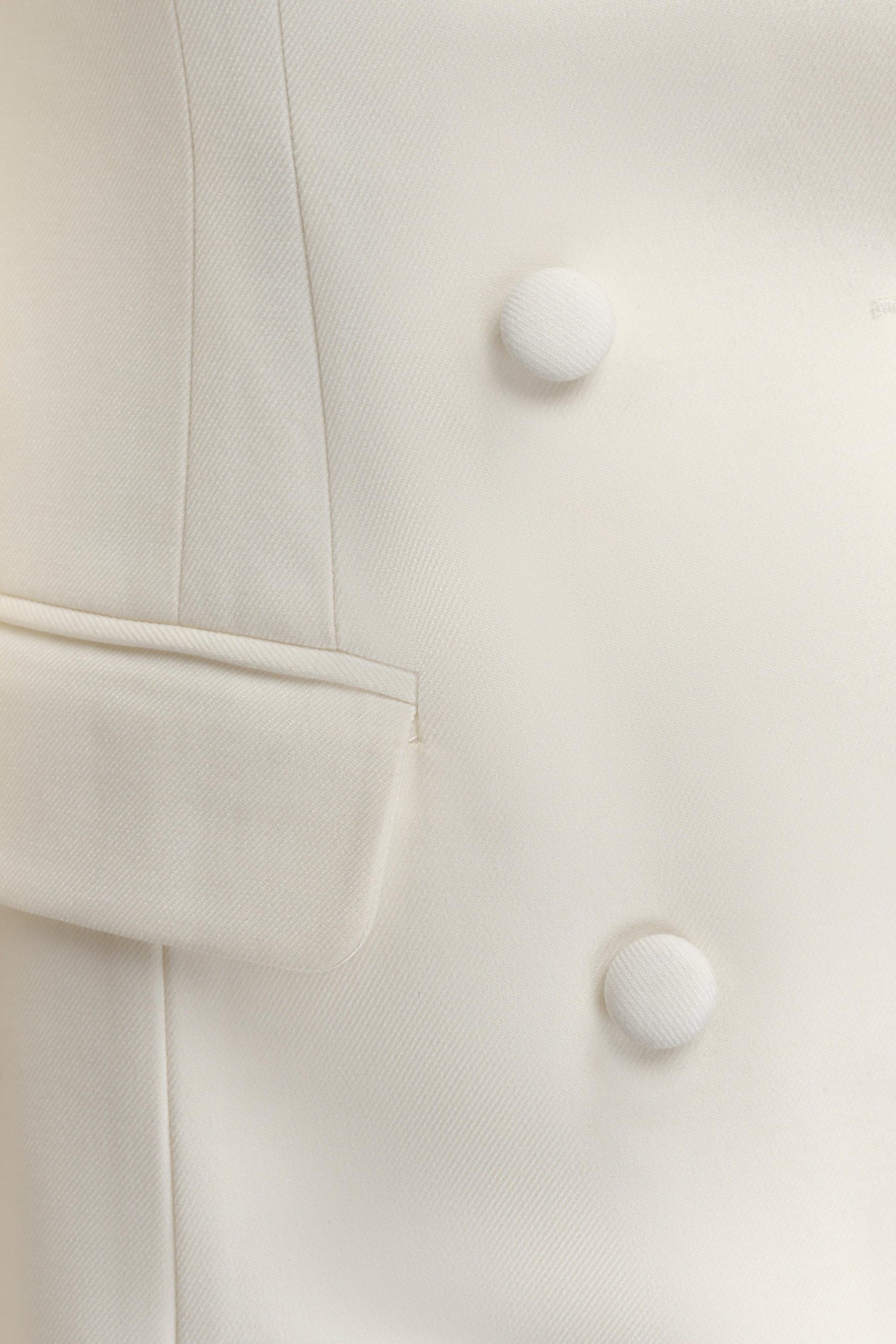 Beatrice Blazer Mini Dress - Ivory - Image 7
