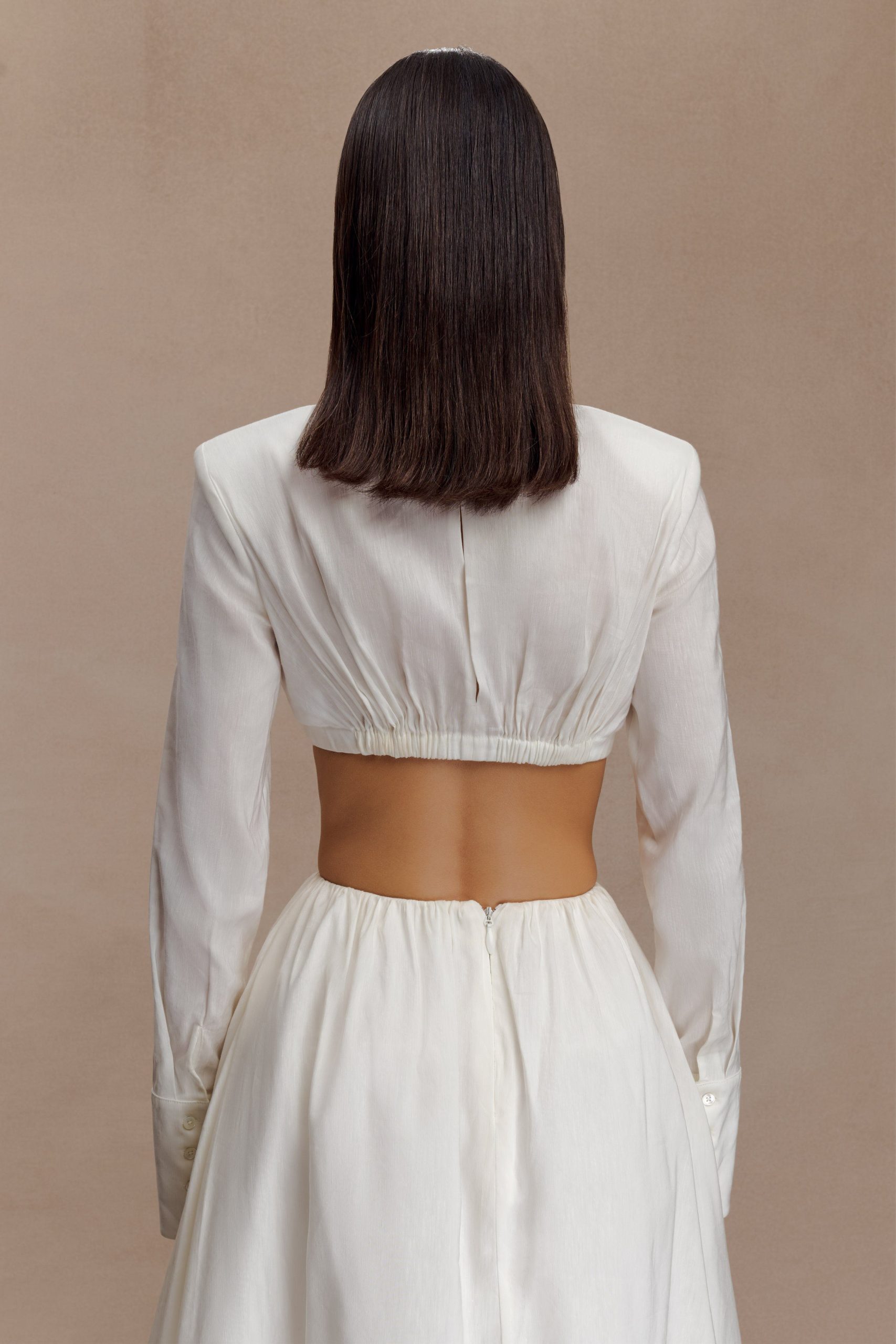 Greta Shirt Bra - White - Image 4