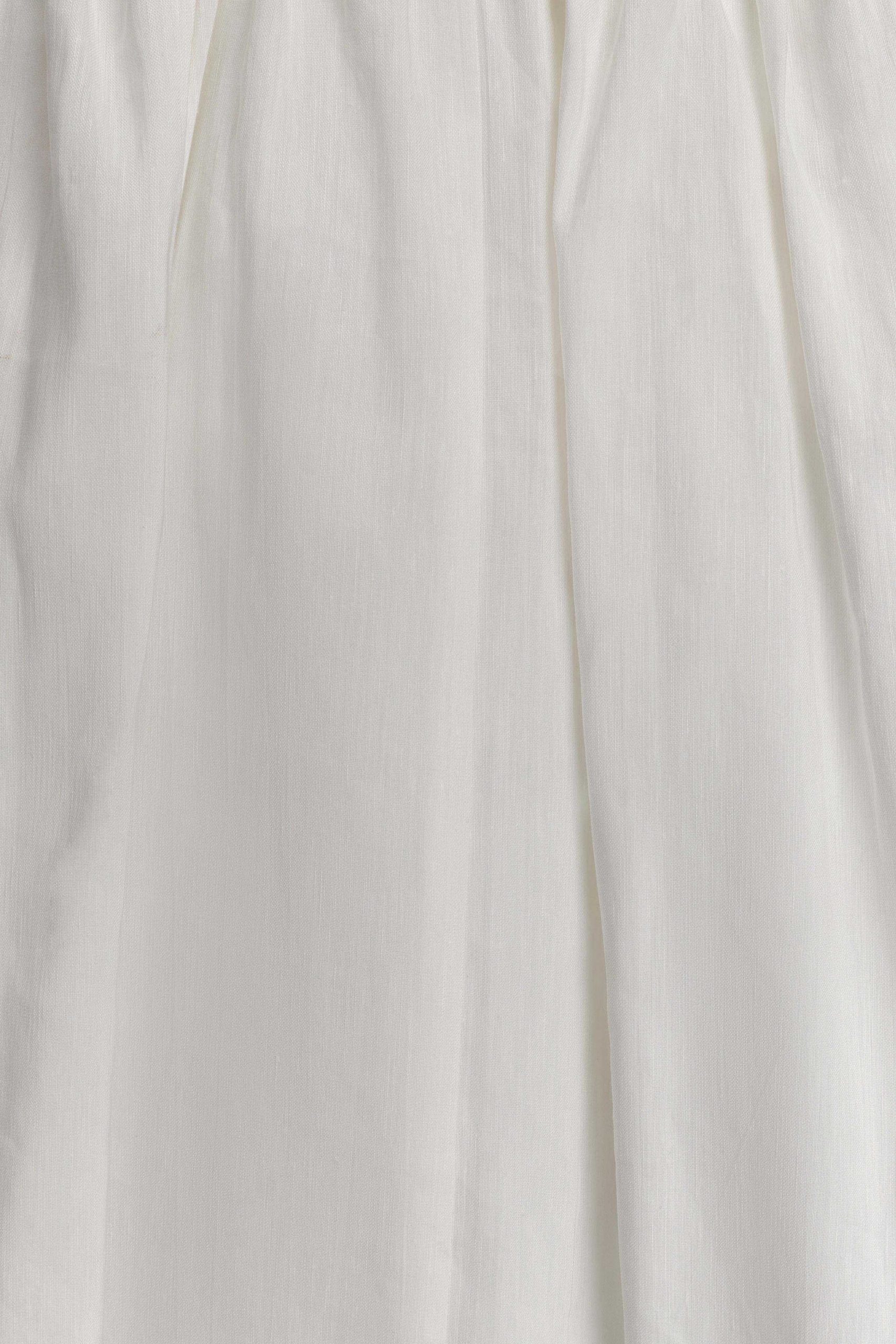 Greta Gathered Maxi Skirt - White - Image 9