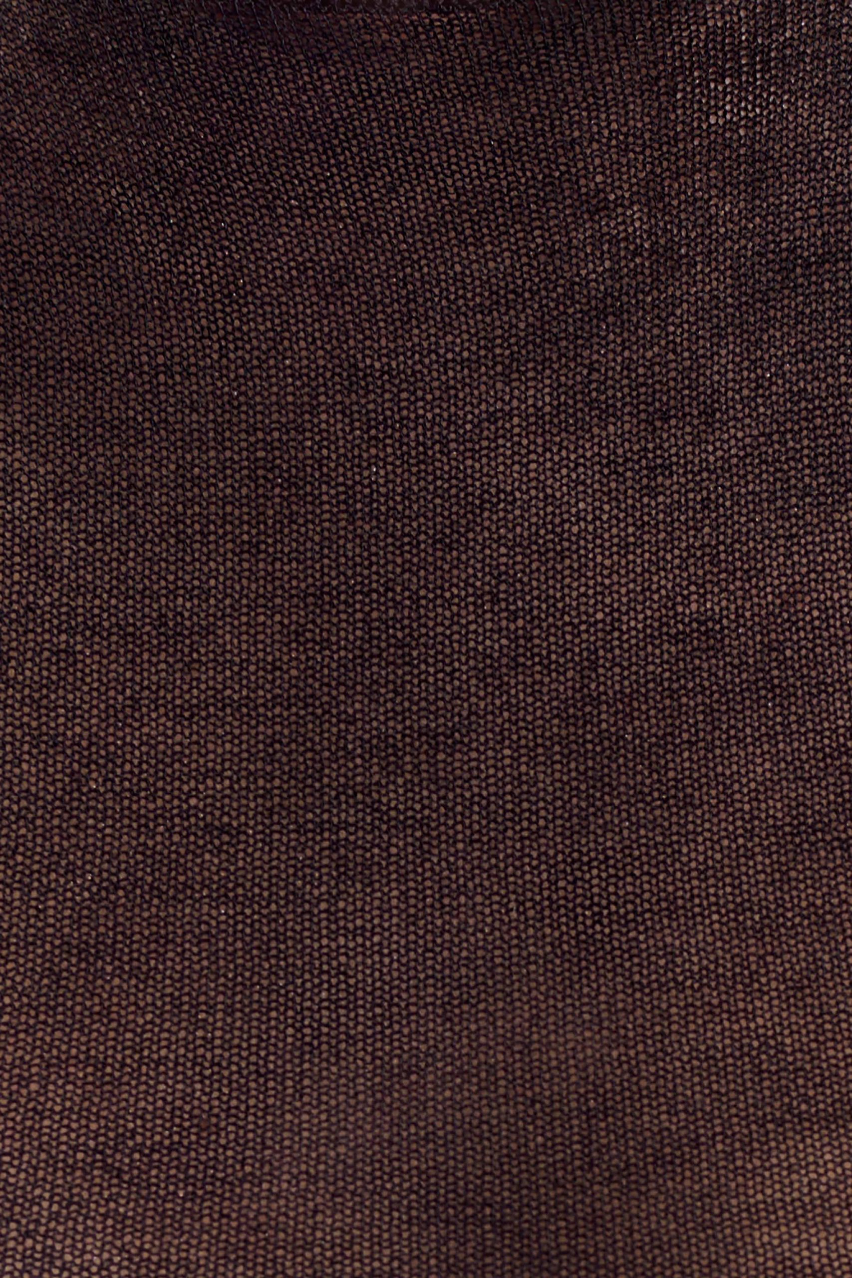 Dollie Sheer Knit Tank Top - Black - Image 7
