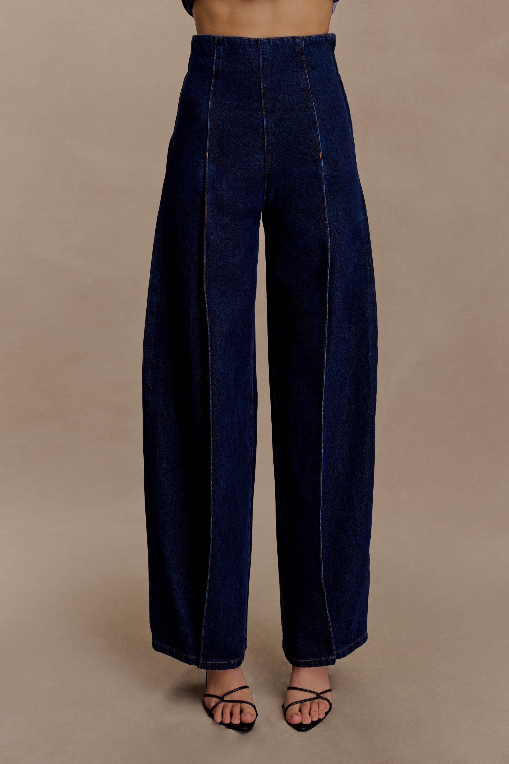 Beatrix High Rise Denim Jeans - Indigo Blue - Image 8