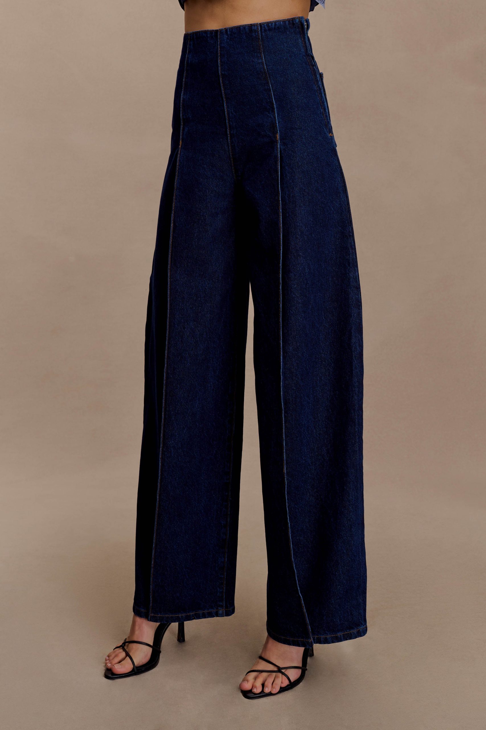 Beatrix High Rise Denim Jeans - Indigo Blue - Image 6