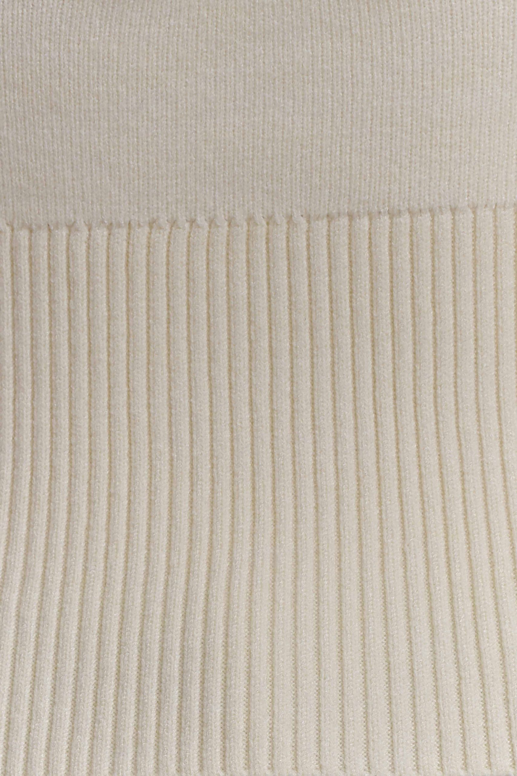 Carley Off Shoulder Knit Top - Ivory - Image 7