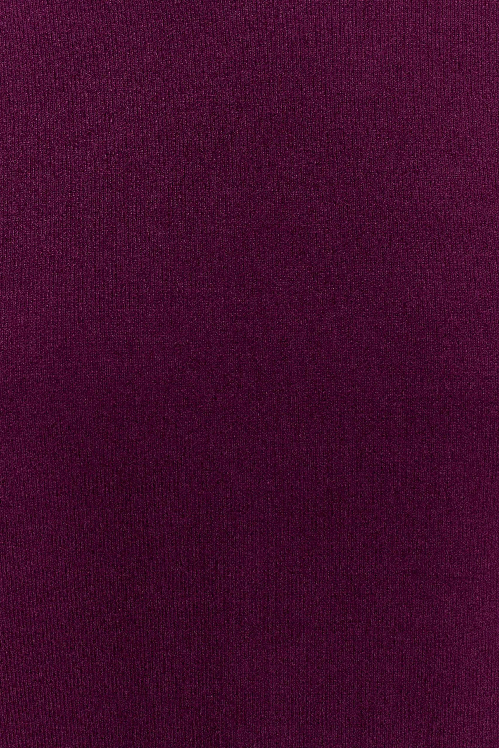 Braxton Cozy Knit Jumper - Plum - Image 8