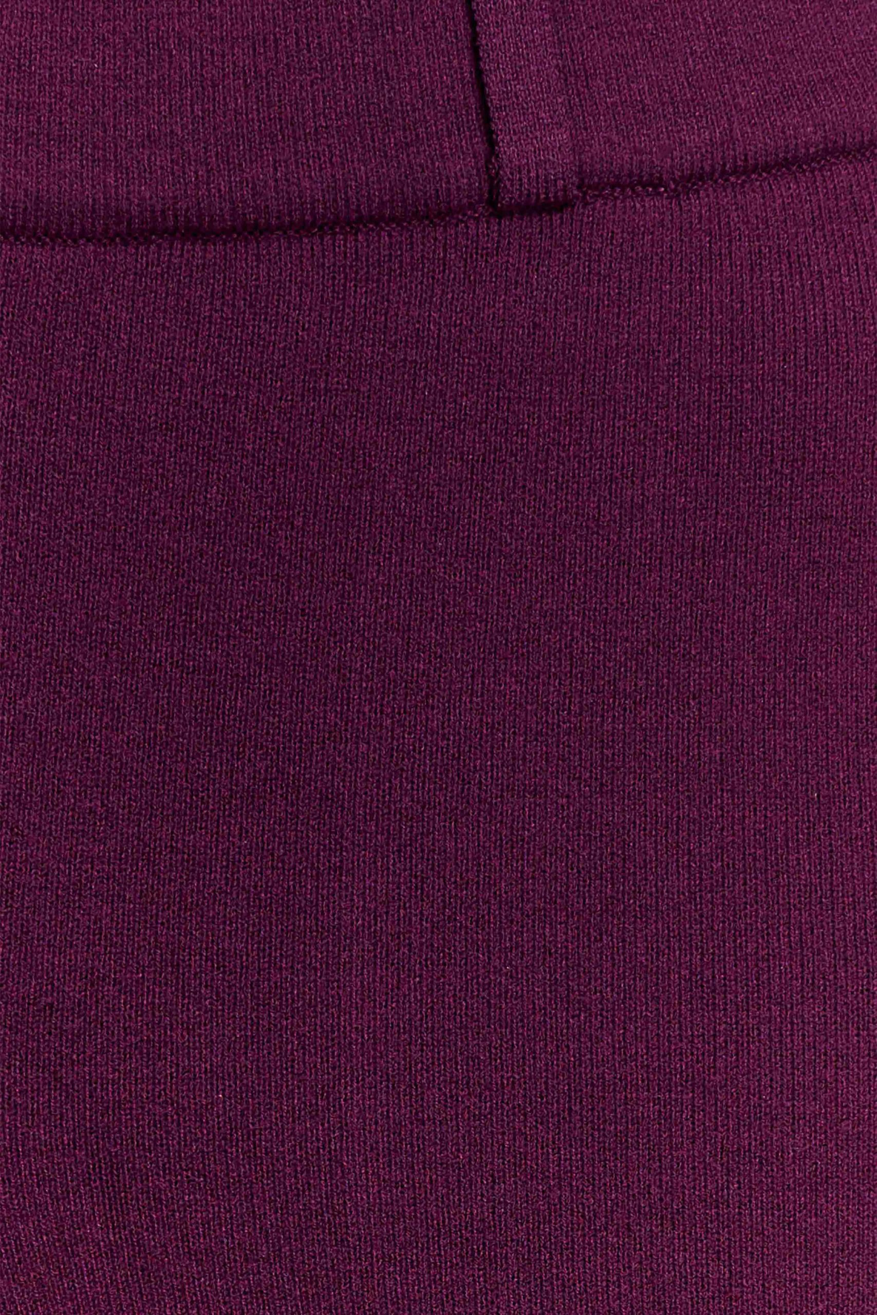 Lauren Knit Trouser - Plum - Image 6
