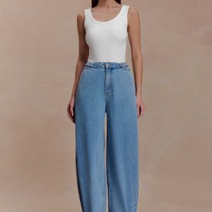 Flossie Multi Way Denim Jeans - Classic Blue