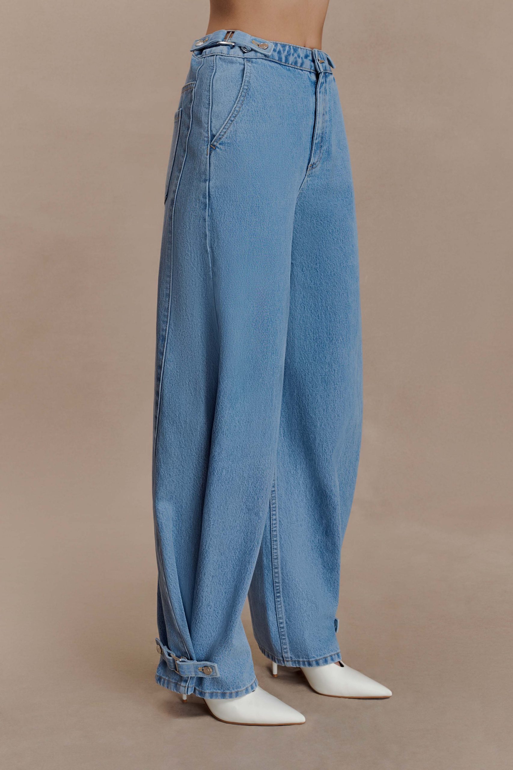 Flossie Multi Way Denim Jeans - Classic Blue - Image 4