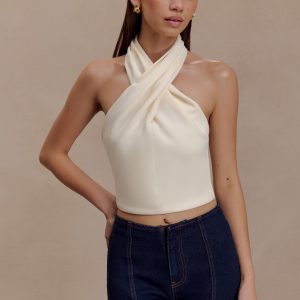 Marion Cross Over Top - Buttercream