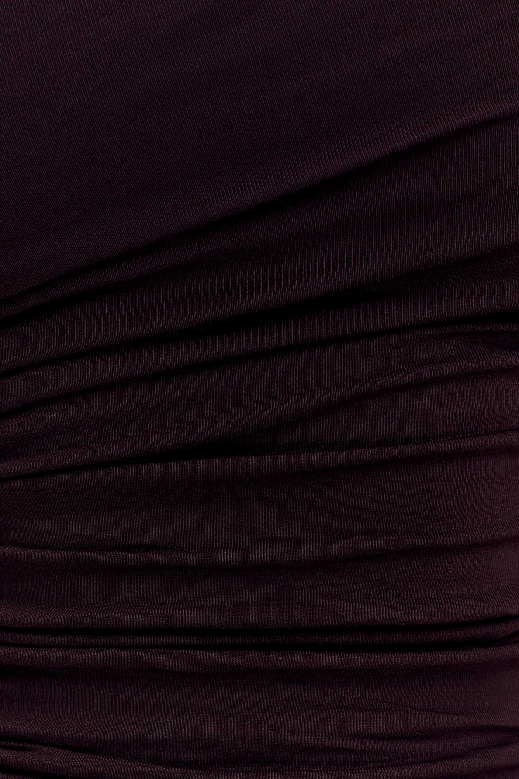 Anna One Shoulder Modal Top - Cacao Brown - Image 5