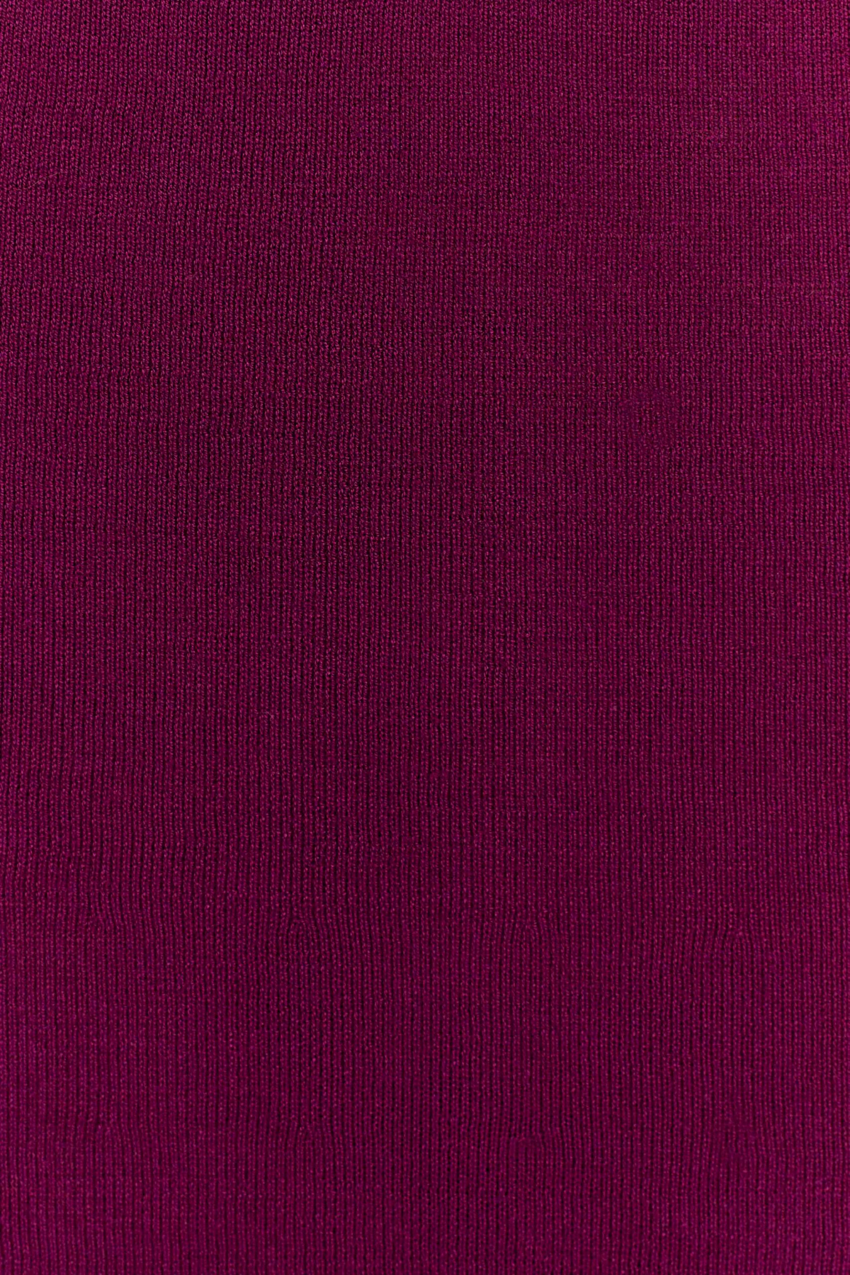 Marimae Long Knit Top - Plum - Image 5